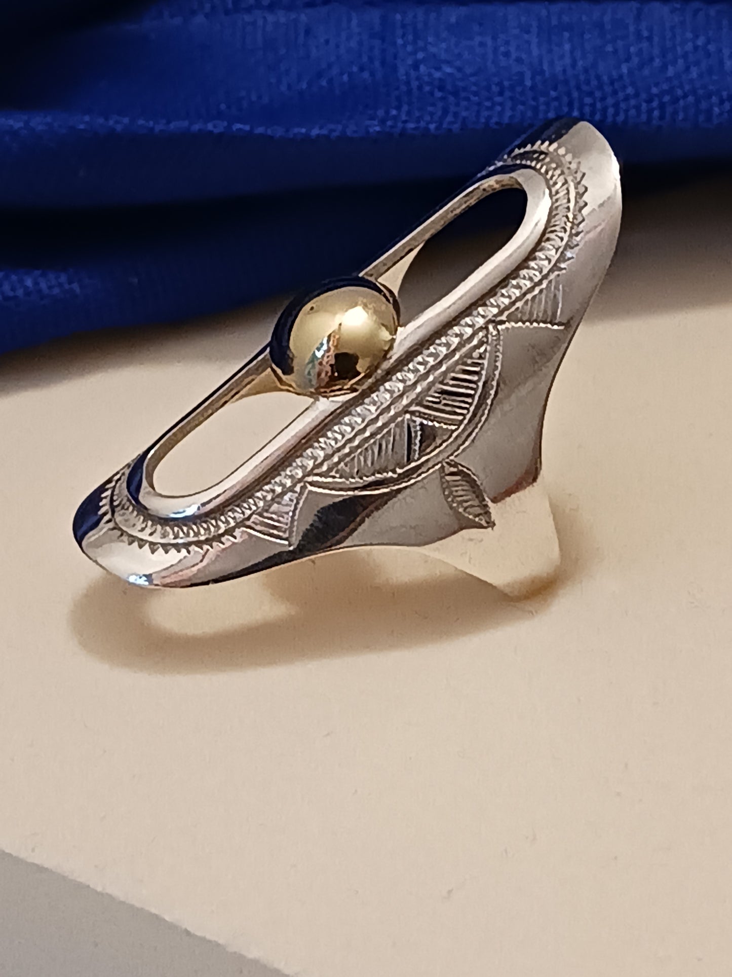 Bague touareg en argent massif