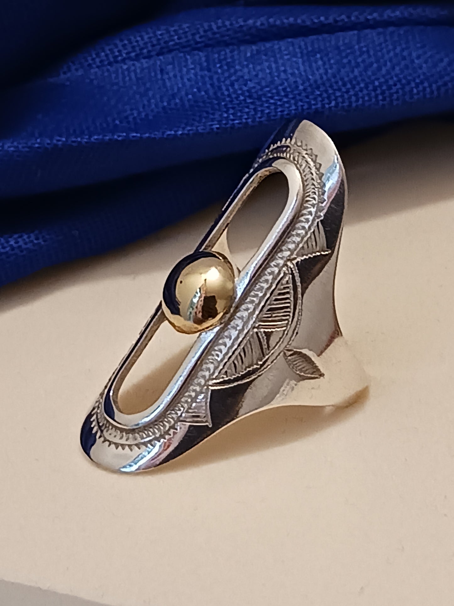 Bague touareg en argent massif