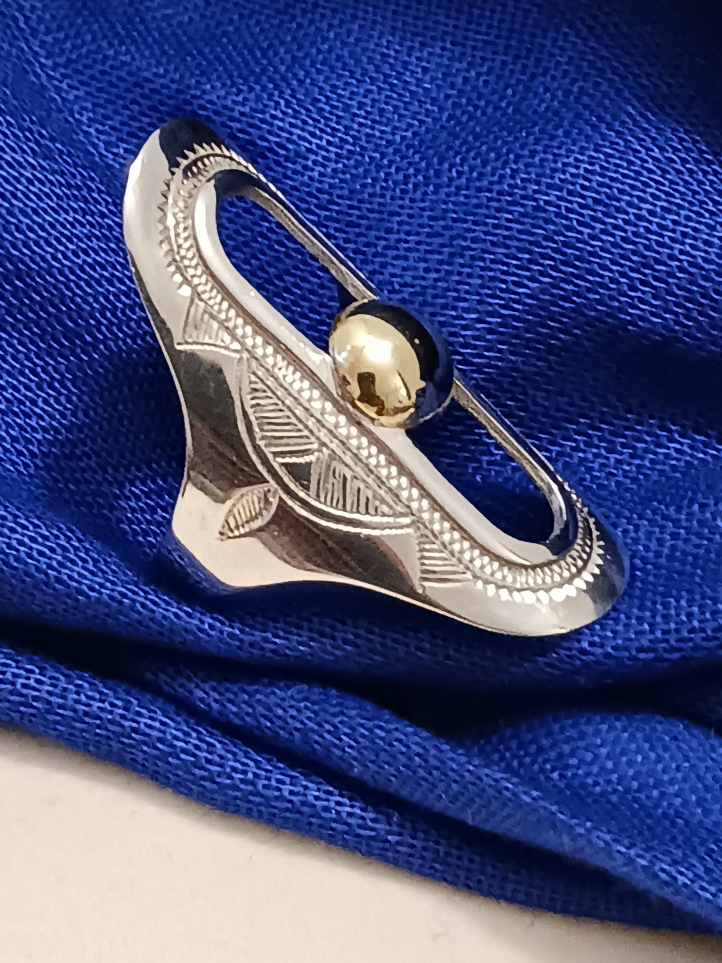Bague touareg en argent massif