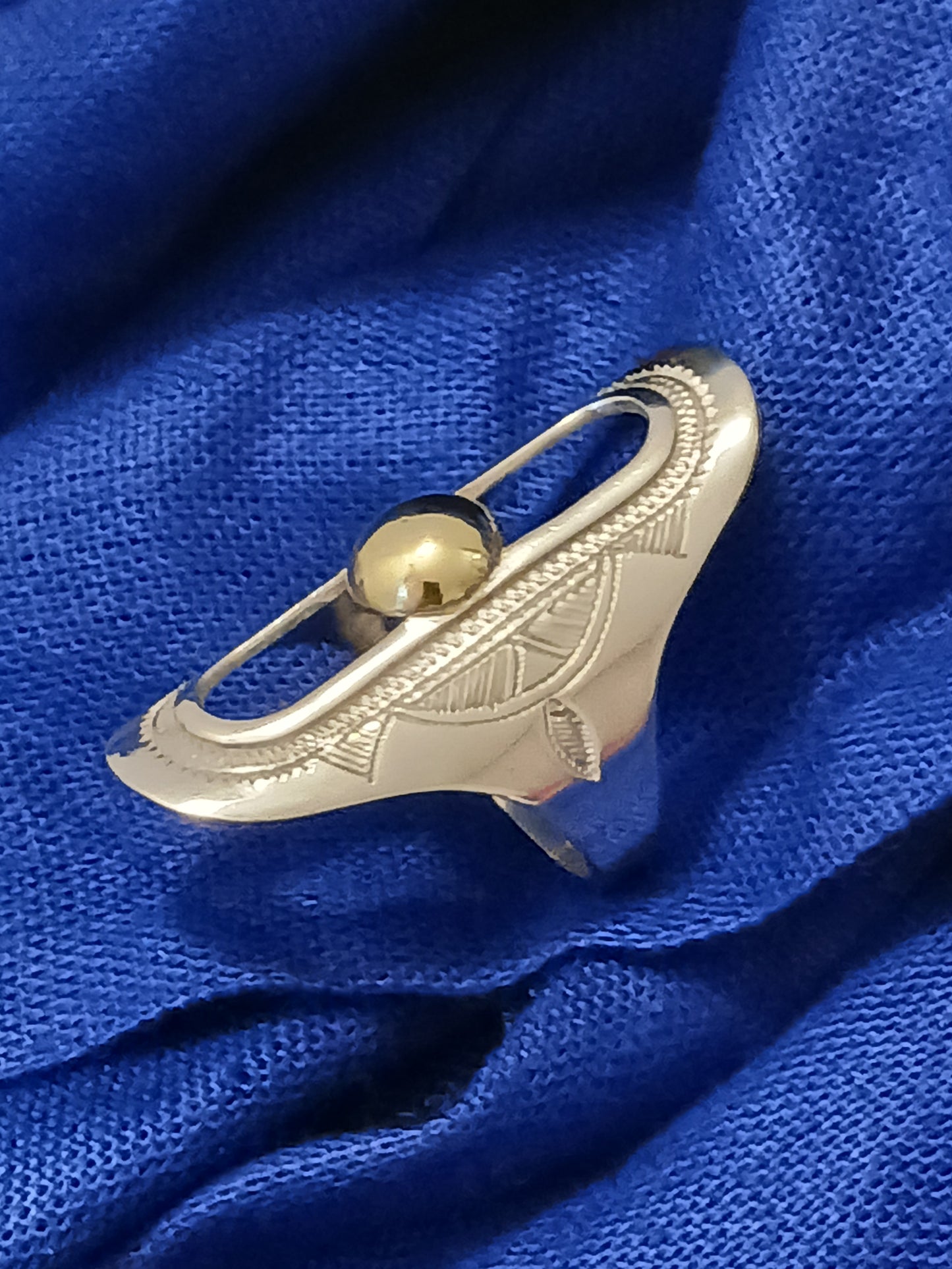 Bague touareg en argent massif