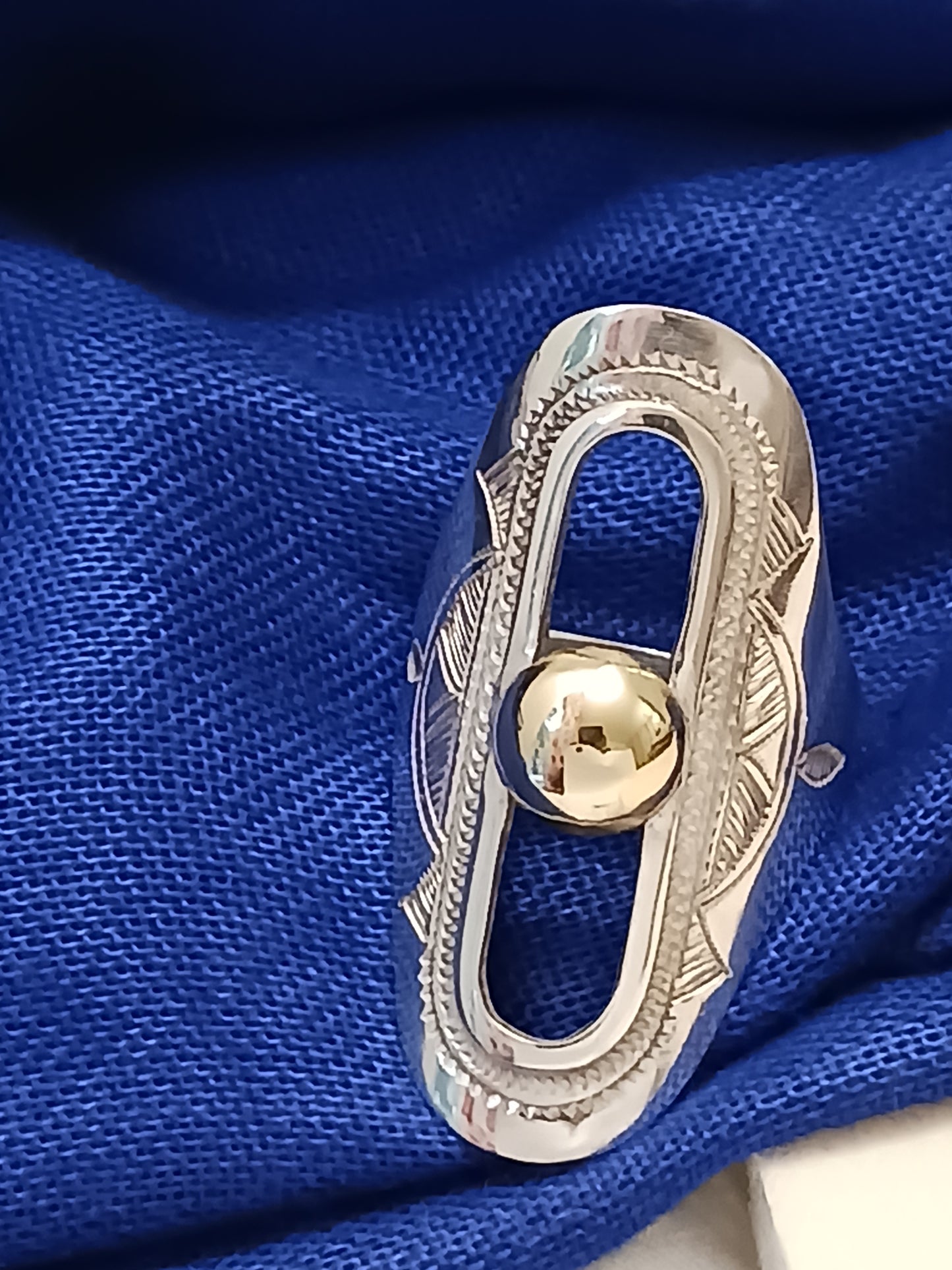 Bague touareg en argent massif