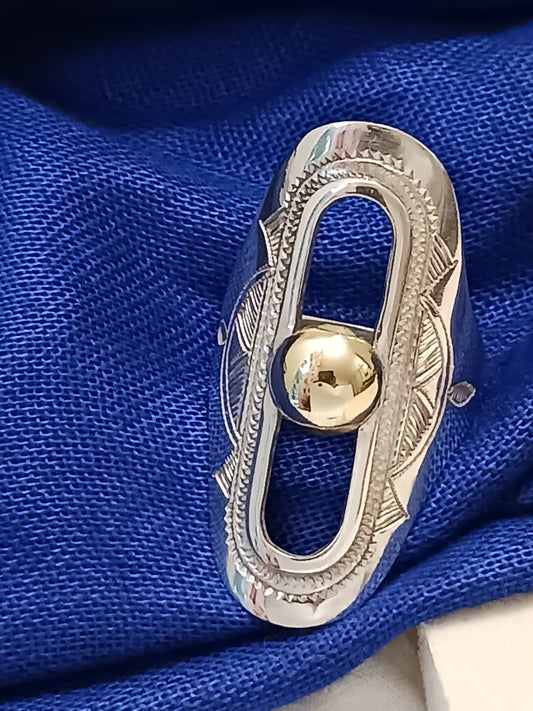 Bague touareg en argent massif