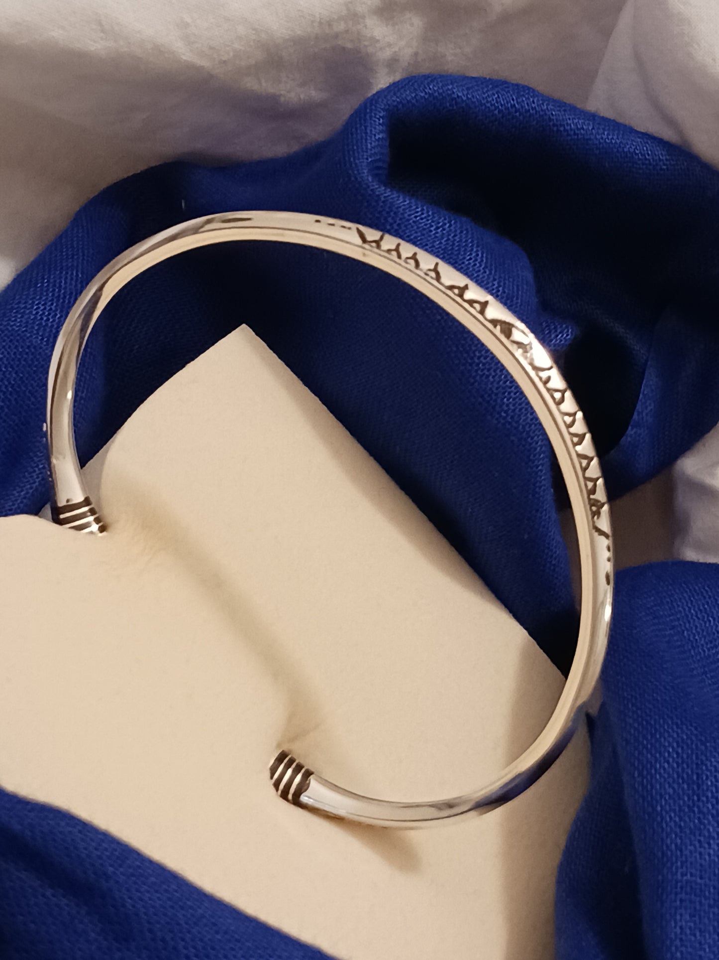 Bracelet en argent massif