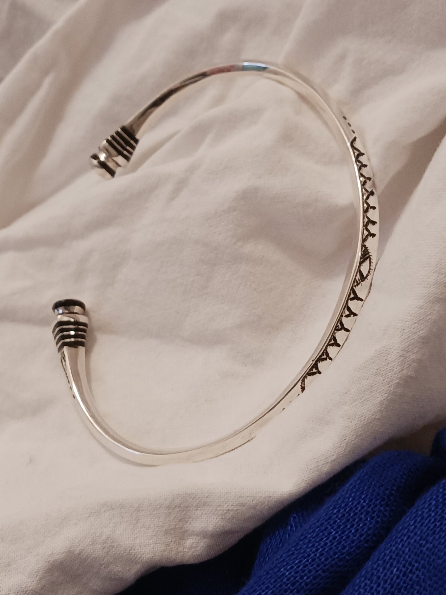 Bracelet en argent massif