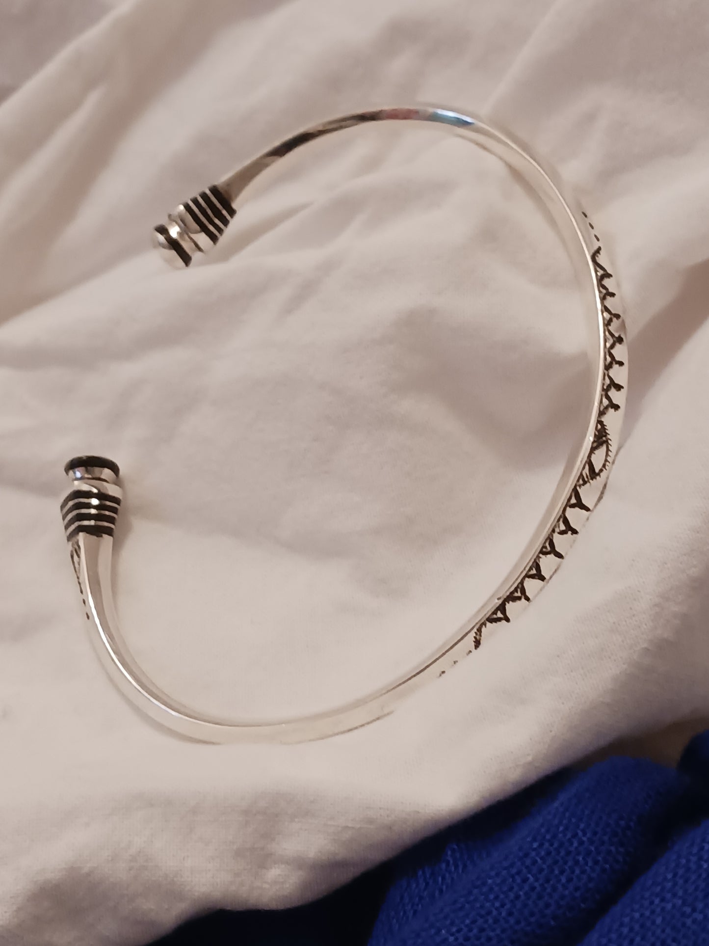 Bracelet en argent massif