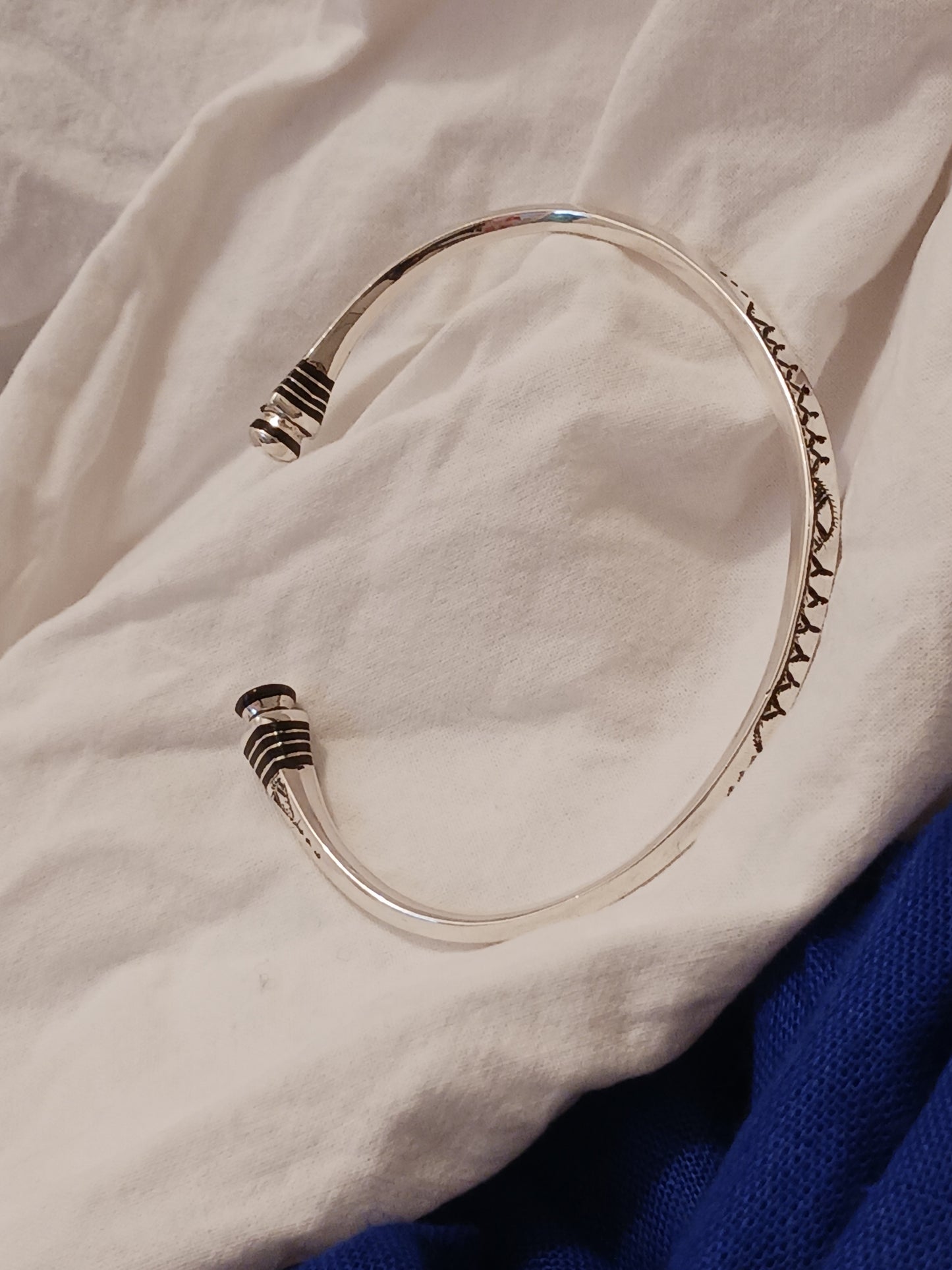 Bracelet en argent massif
