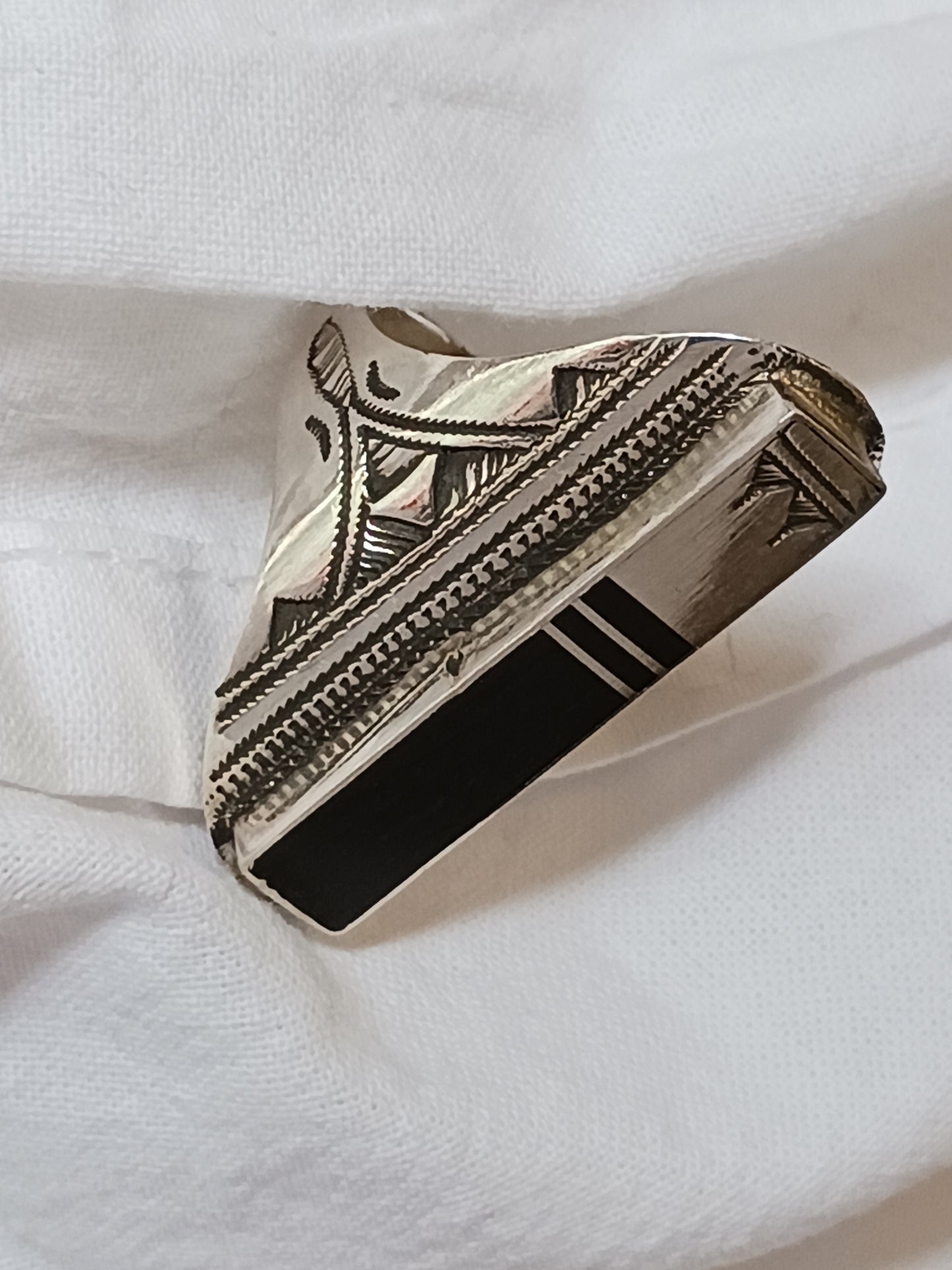 Bague touareg en argent massif