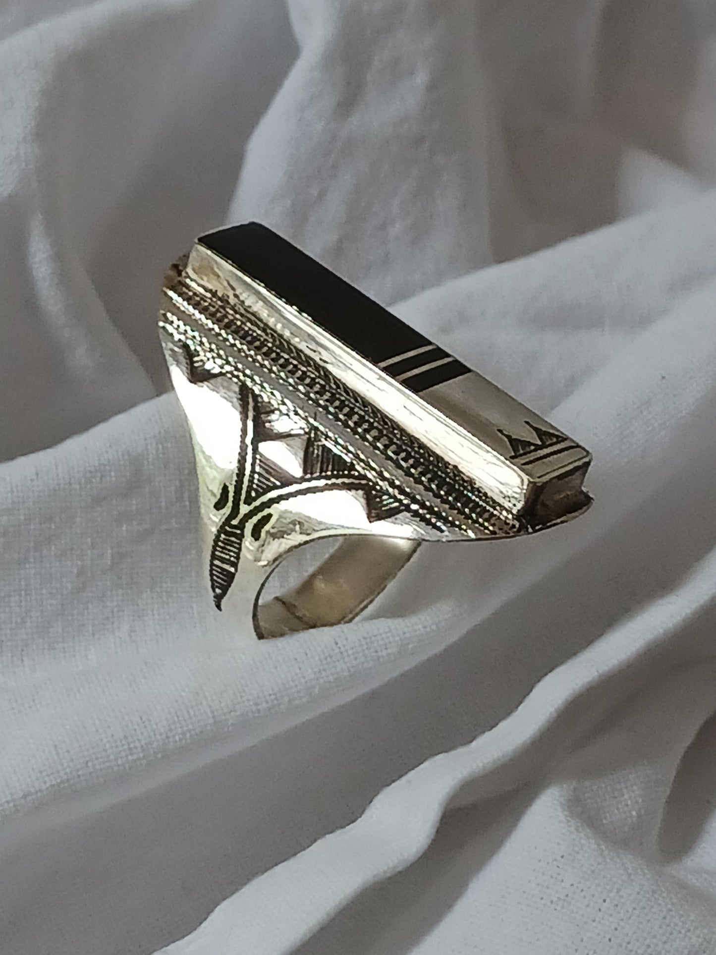 Bague touareg en argent massif