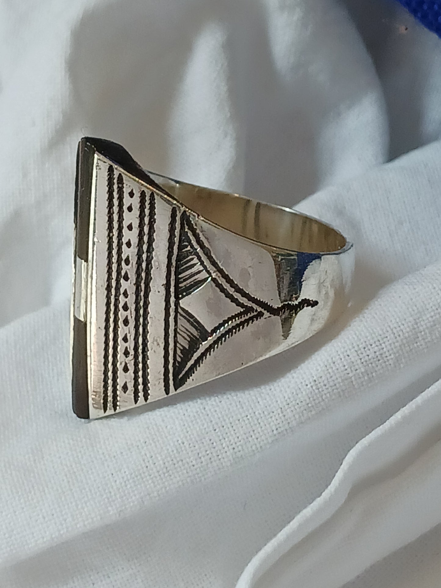 Bague touareg en argent massif