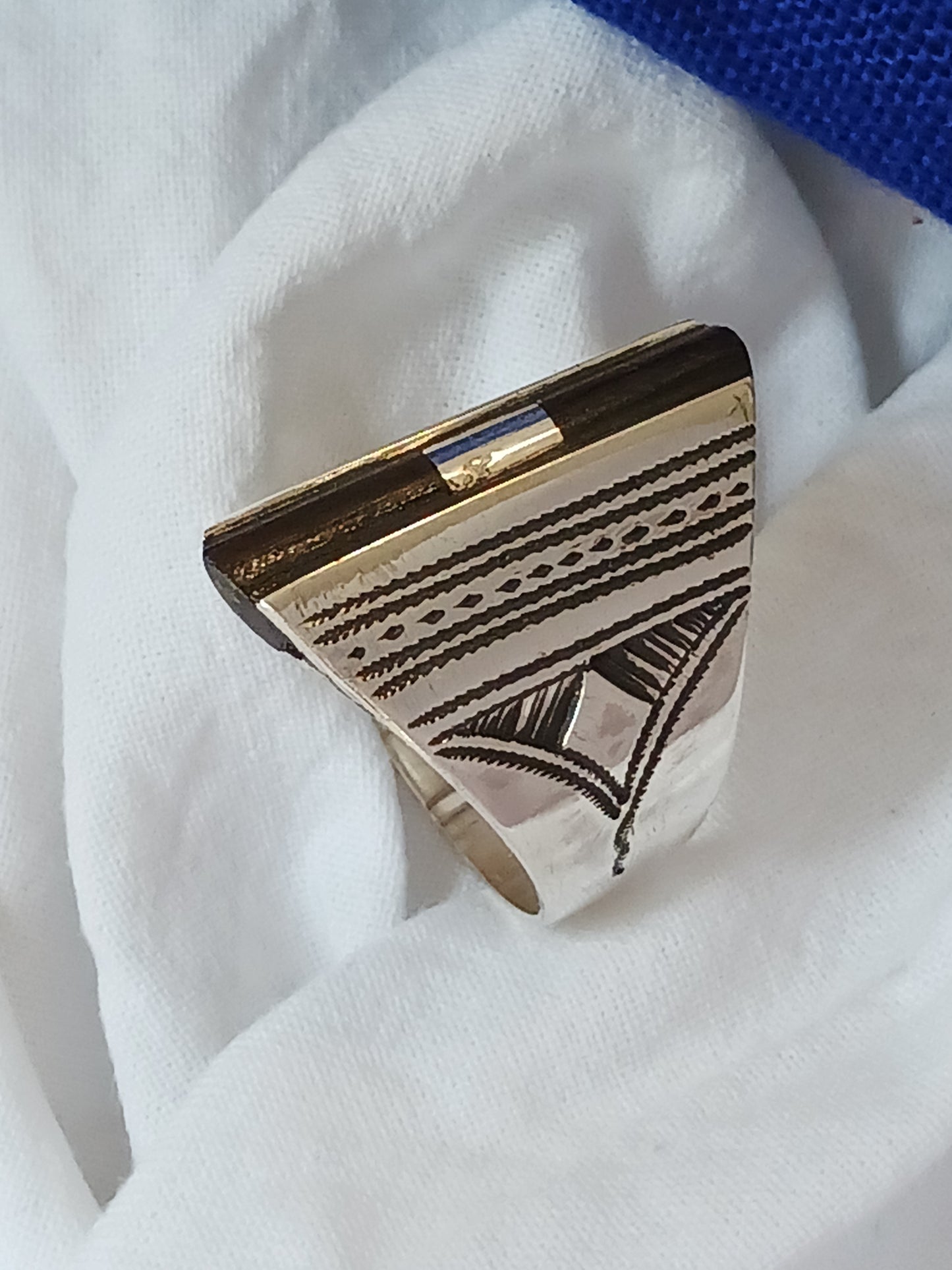 Bague touareg en argent massif