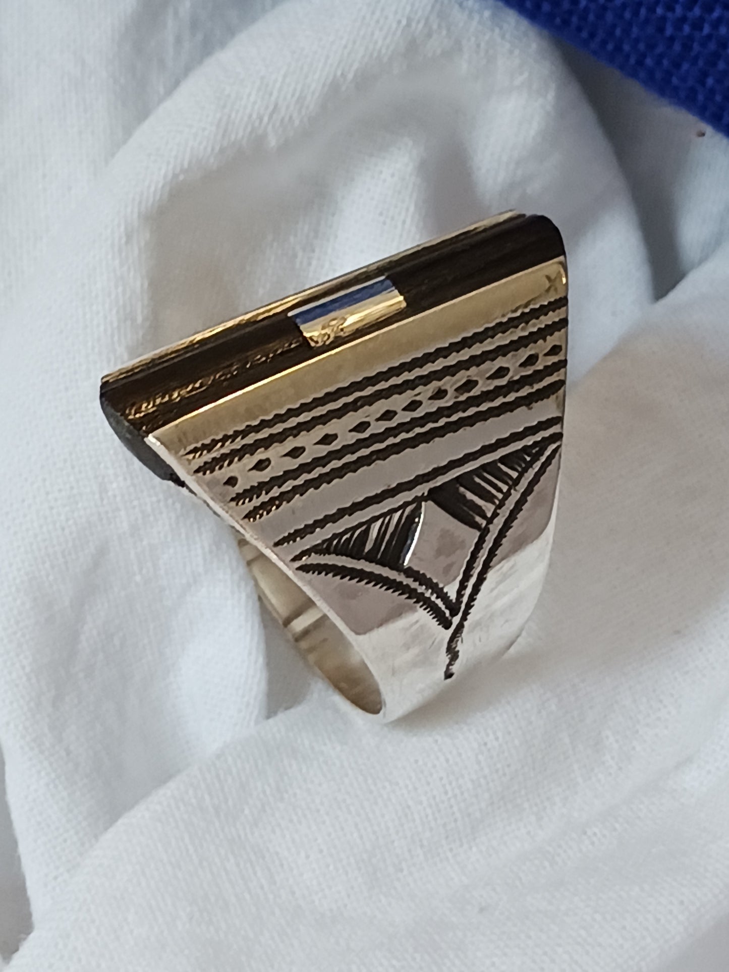 Bague touareg en argent massif
