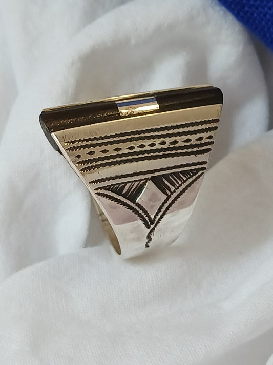 Bague touareg en argent massif