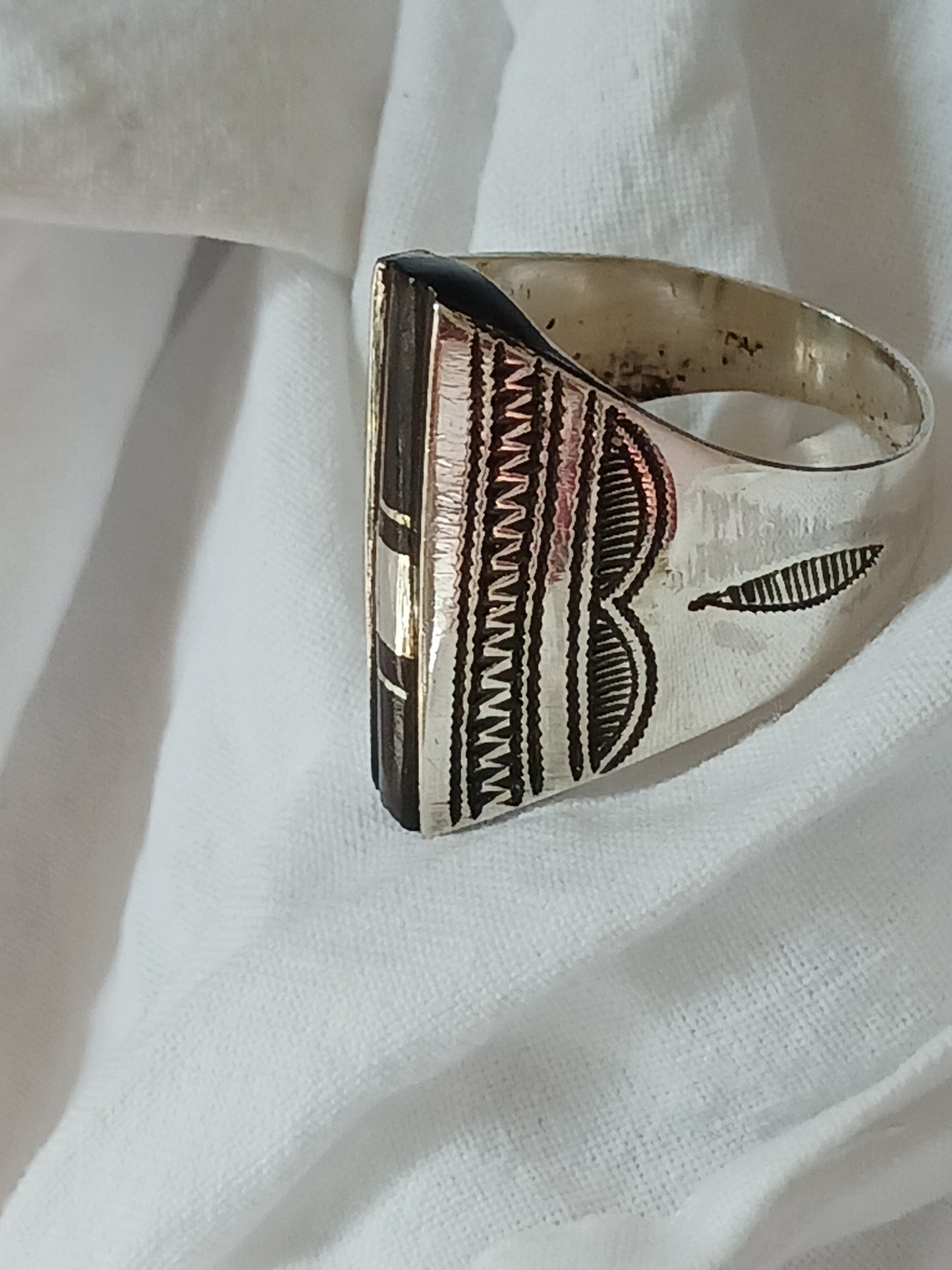 Bague touareg en argent massif
