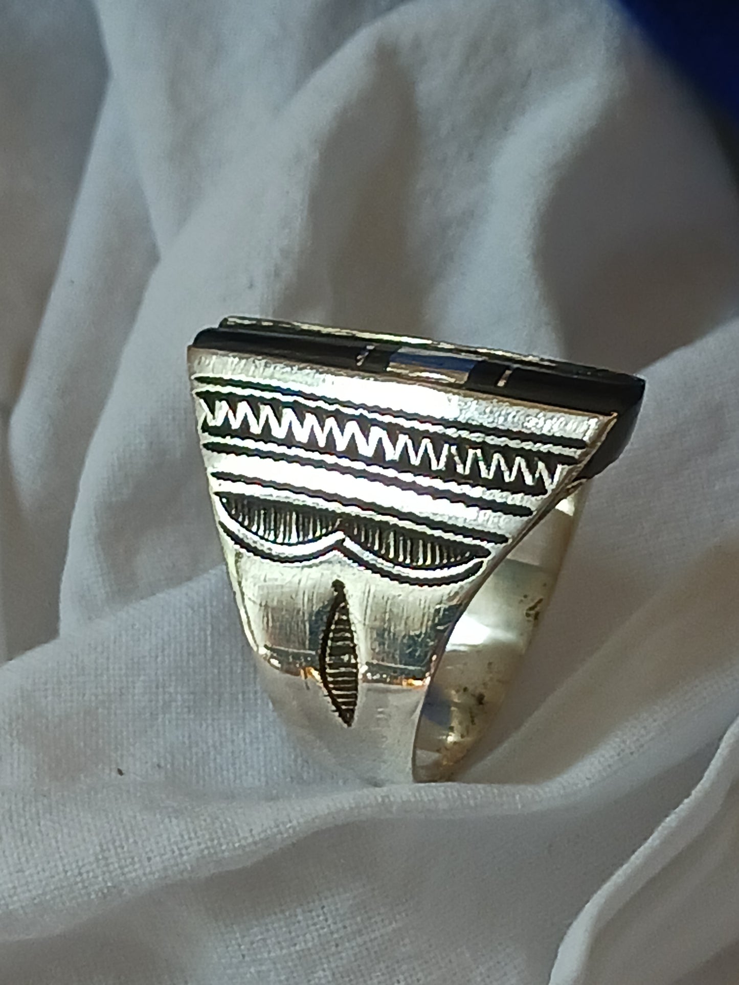 Bague touareg en argent massif