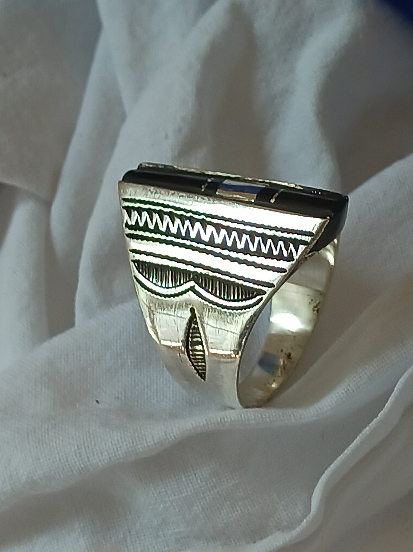 Bague touareg en argent massif