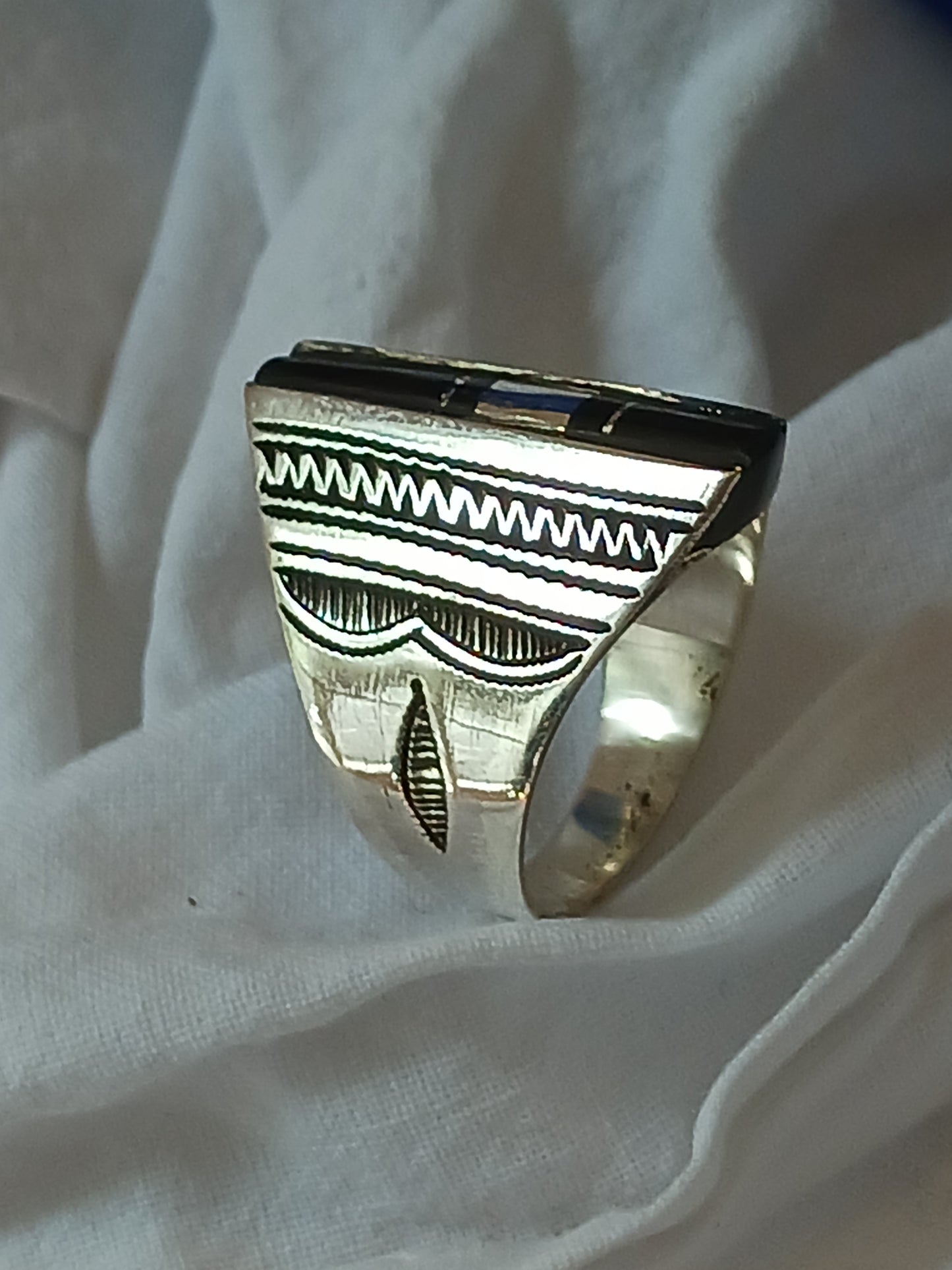 Bague touareg en argent massif