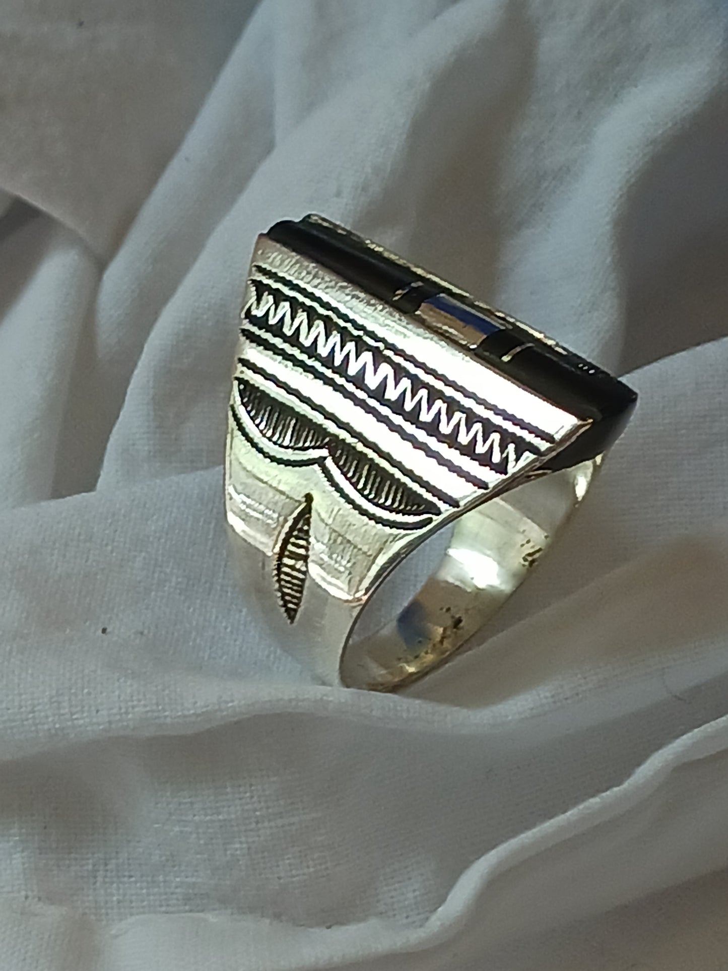 Bague touareg en argent massif