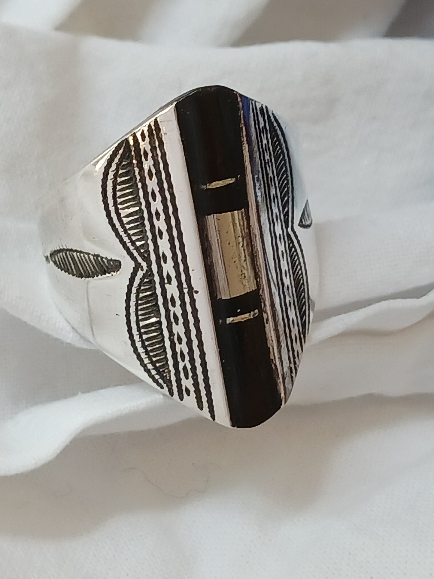 Bague touareg en argent massif