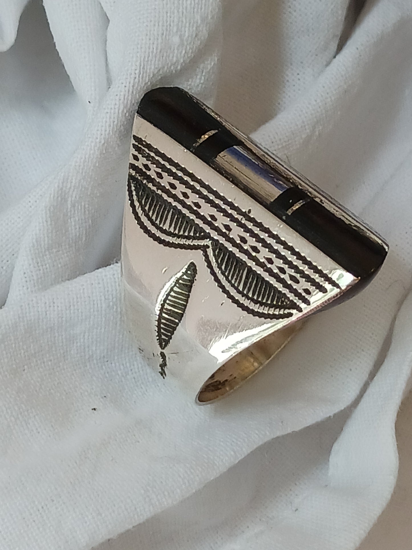 Bague touareg en argent massif