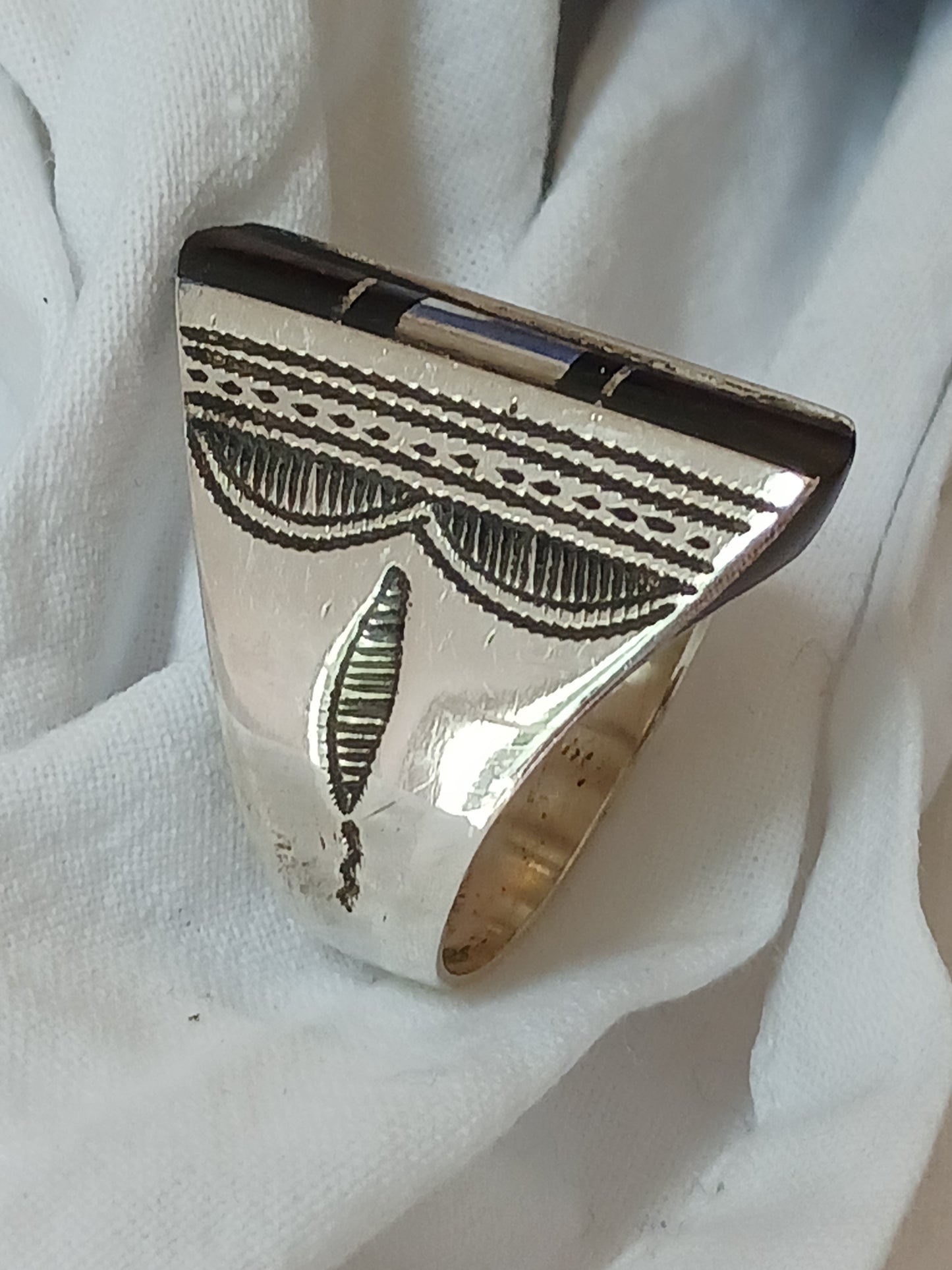 Bague touareg en argent massif
