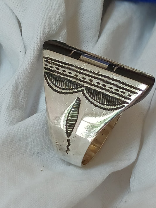 Bague touareg en argent massif