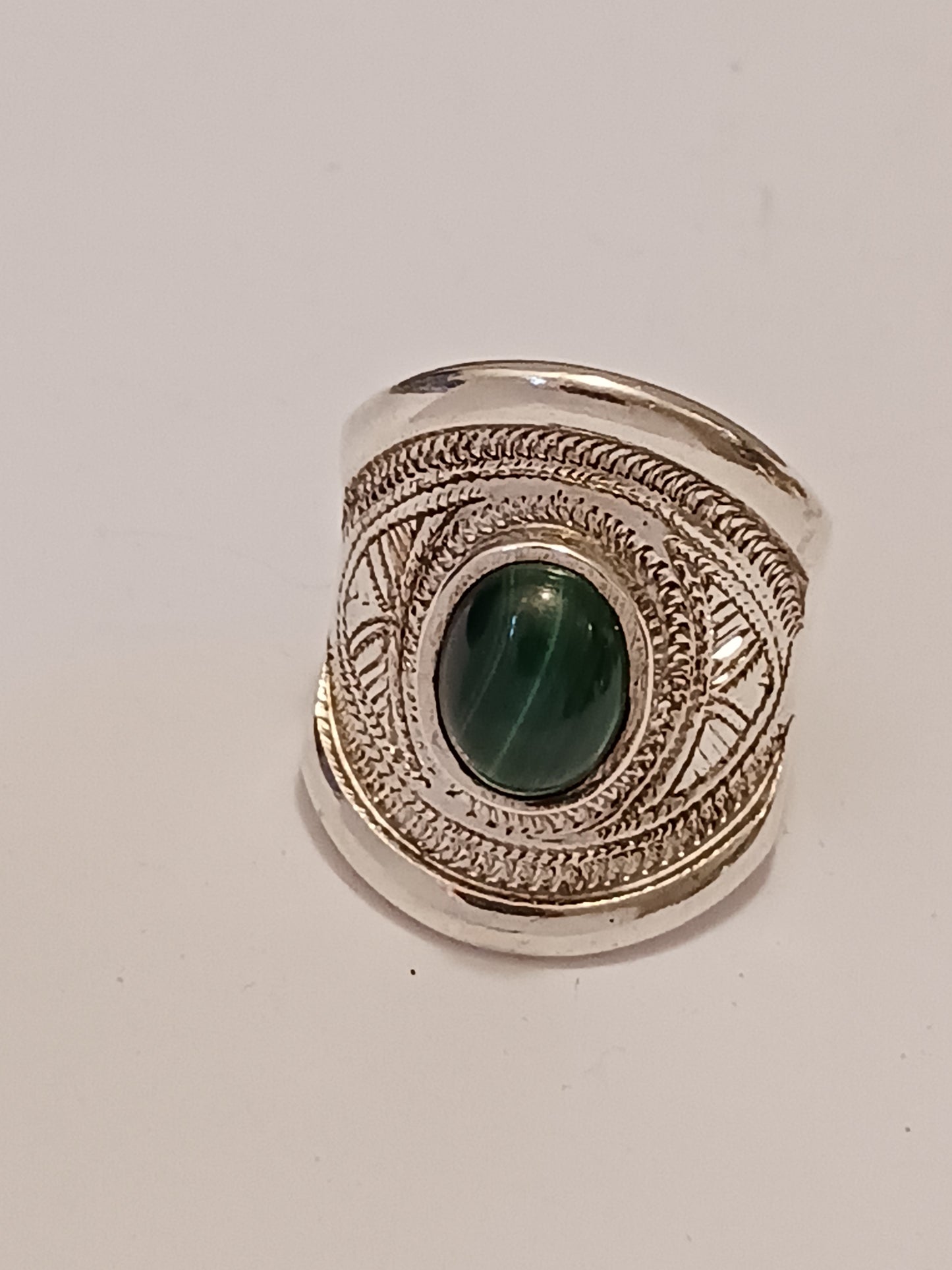 Bague touareg en argent massif