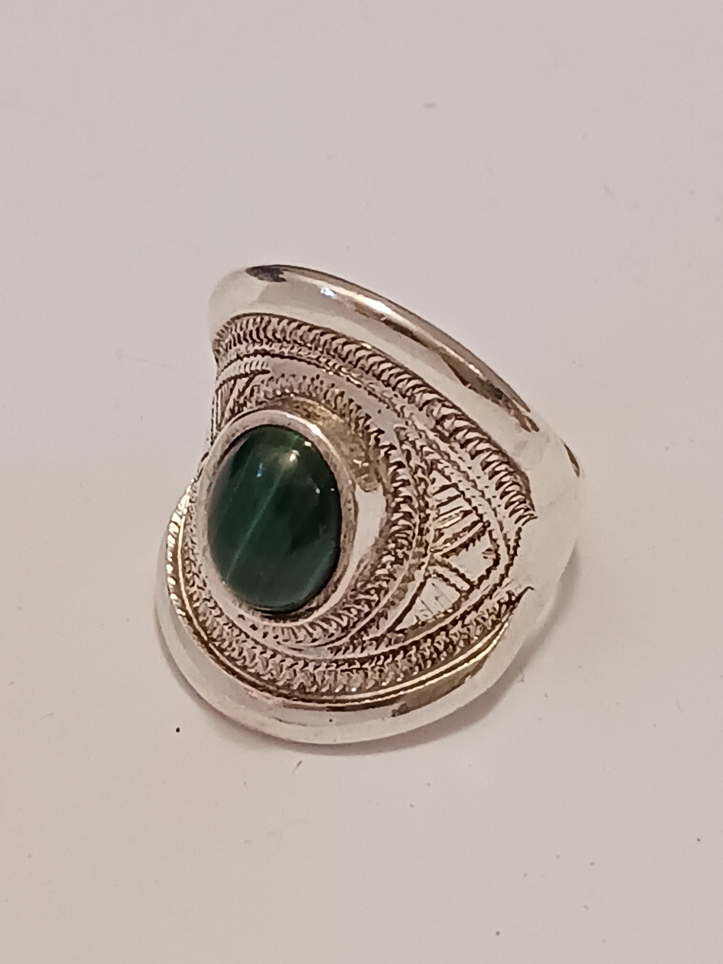 Bague touareg en argent massif