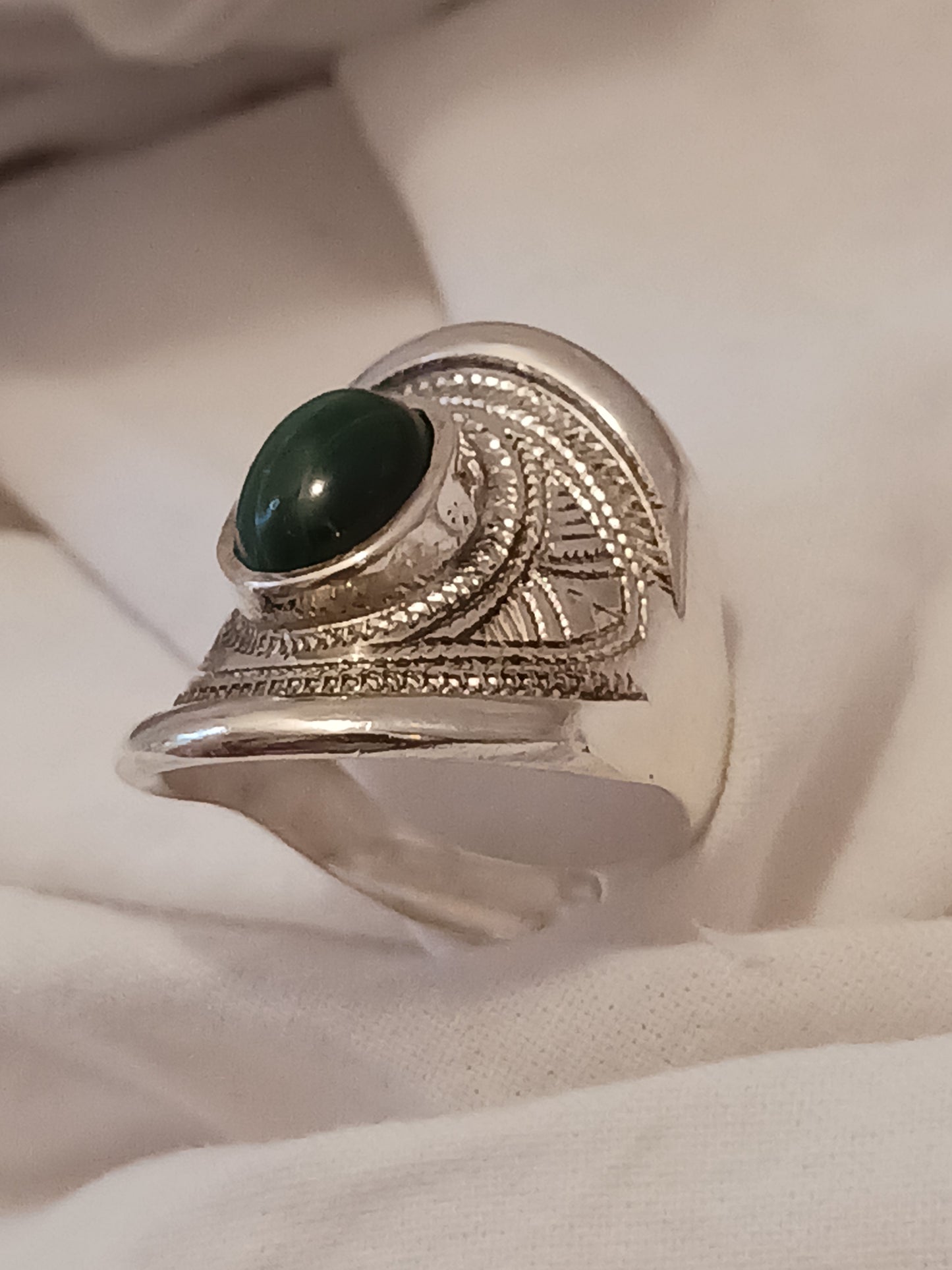 Bague touareg en argent massif