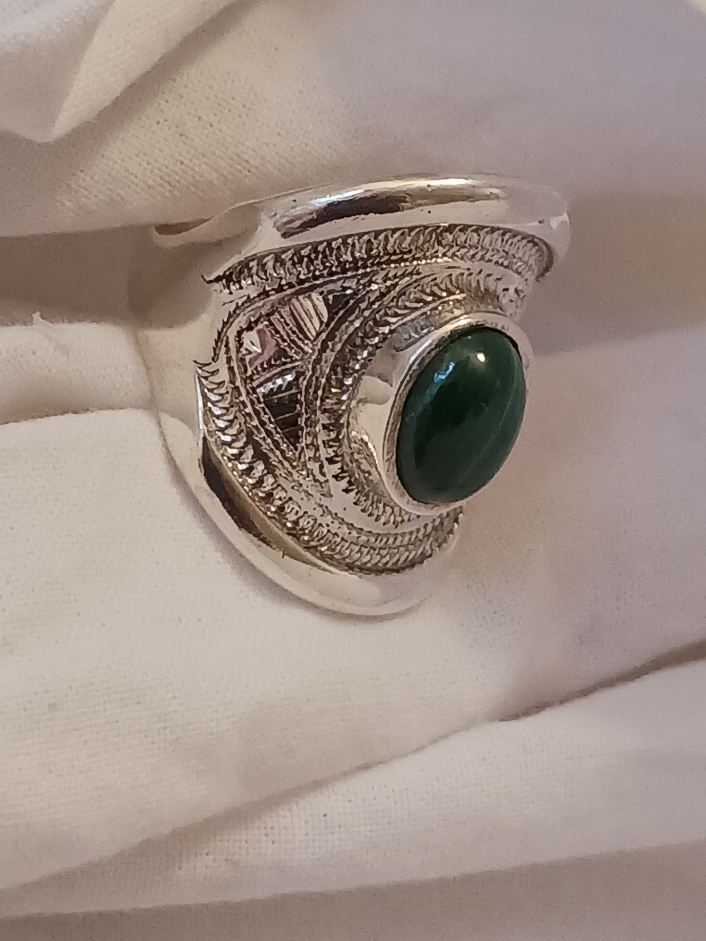Bague touareg en argent massif