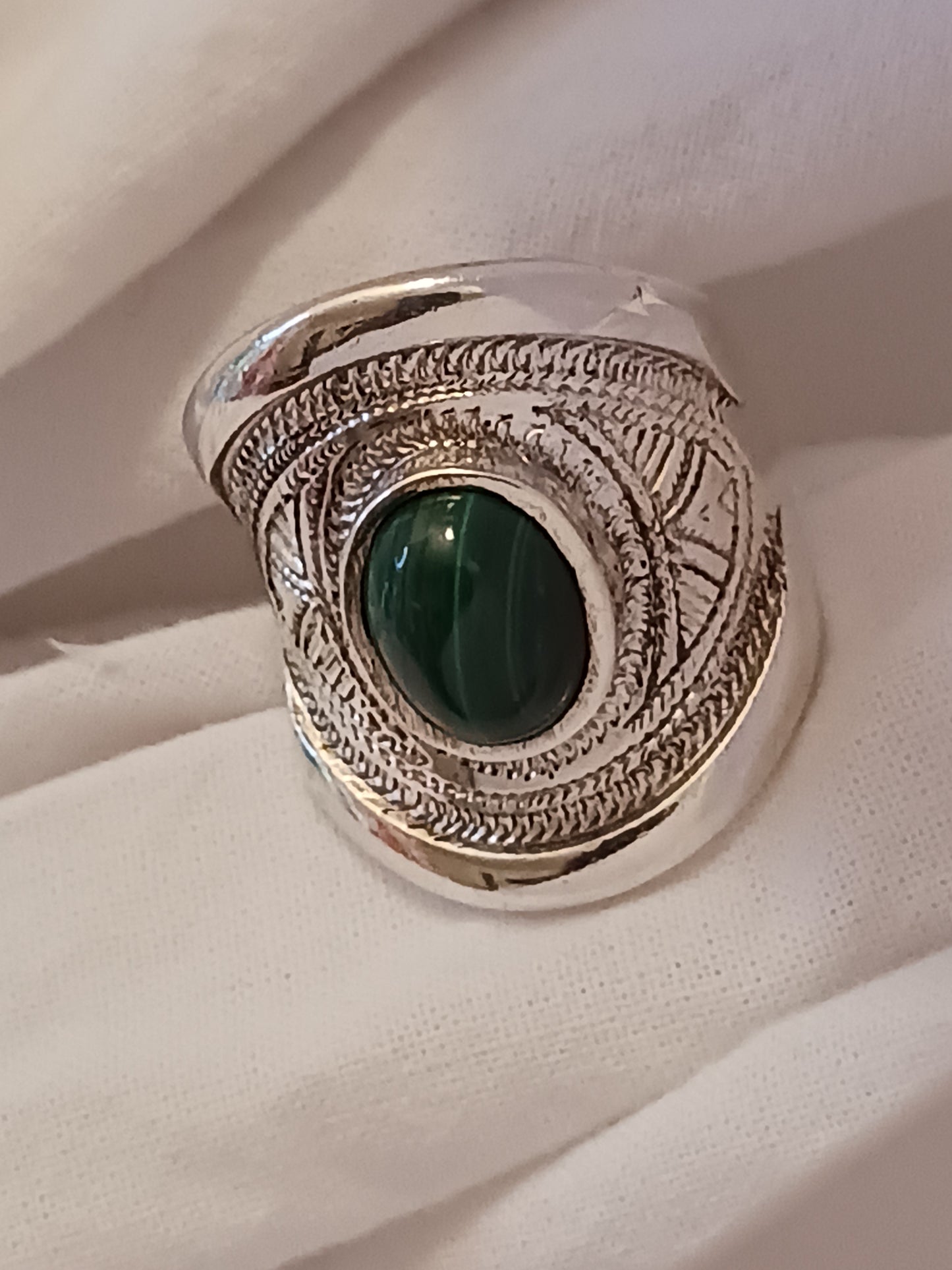 Bague touareg en argent massif