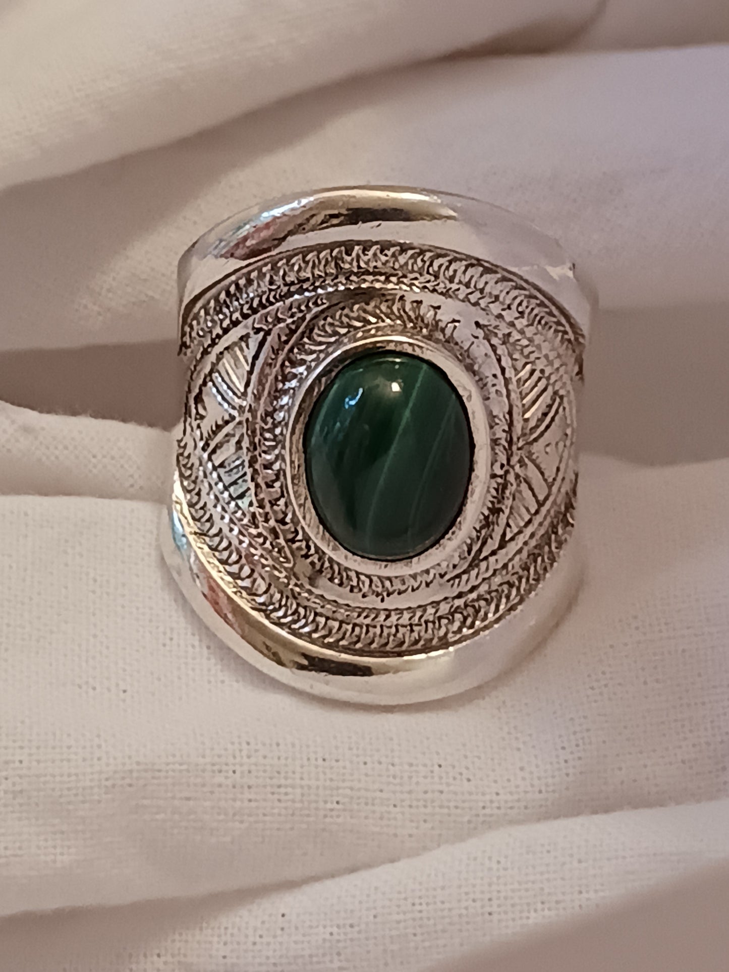 Bague touareg en argent massif