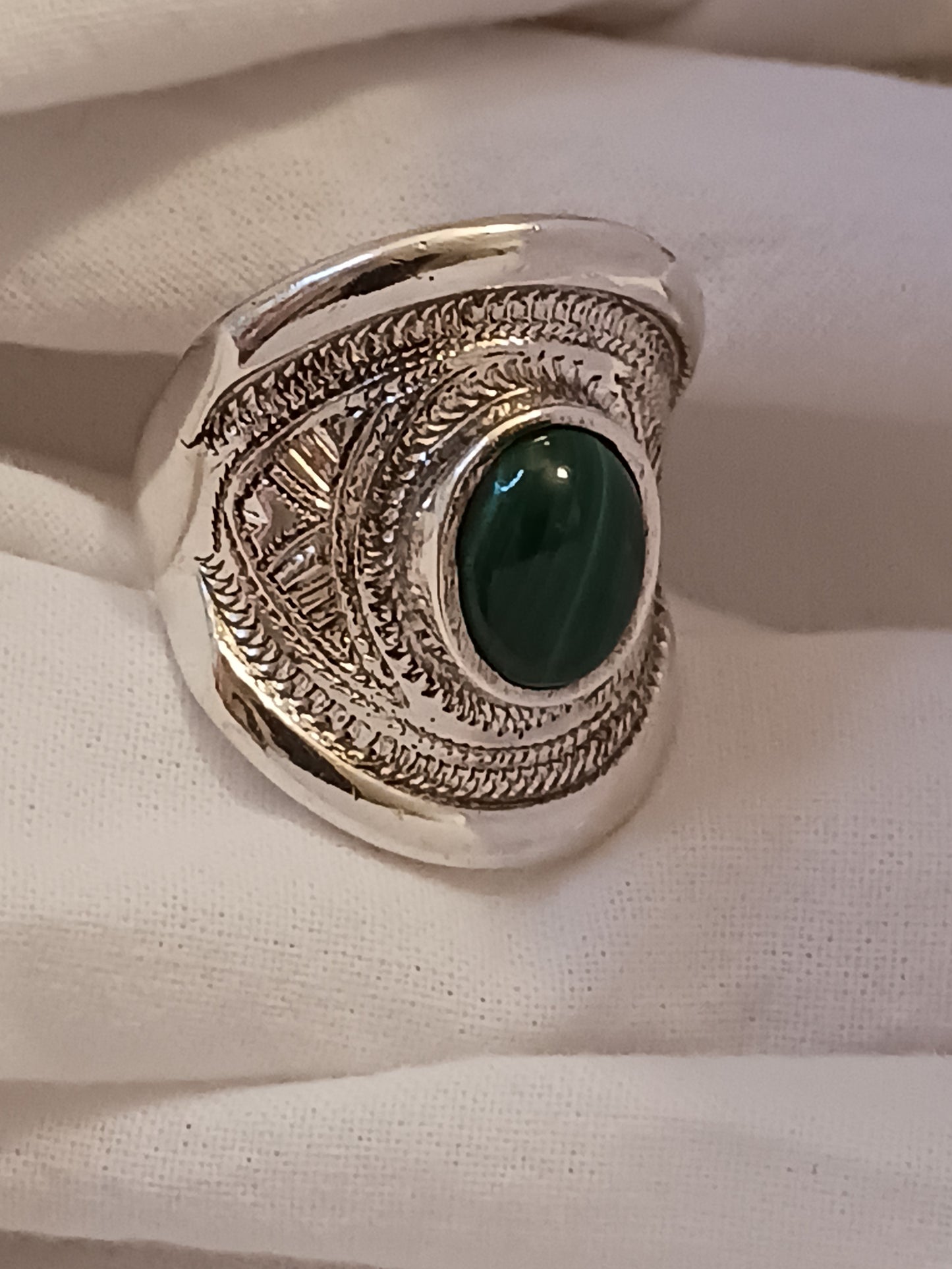 Bague touareg en argent massif