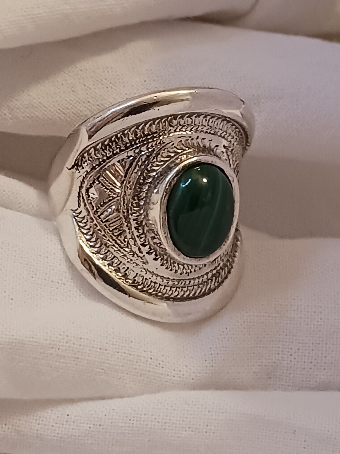 Bague touareg en argent massif