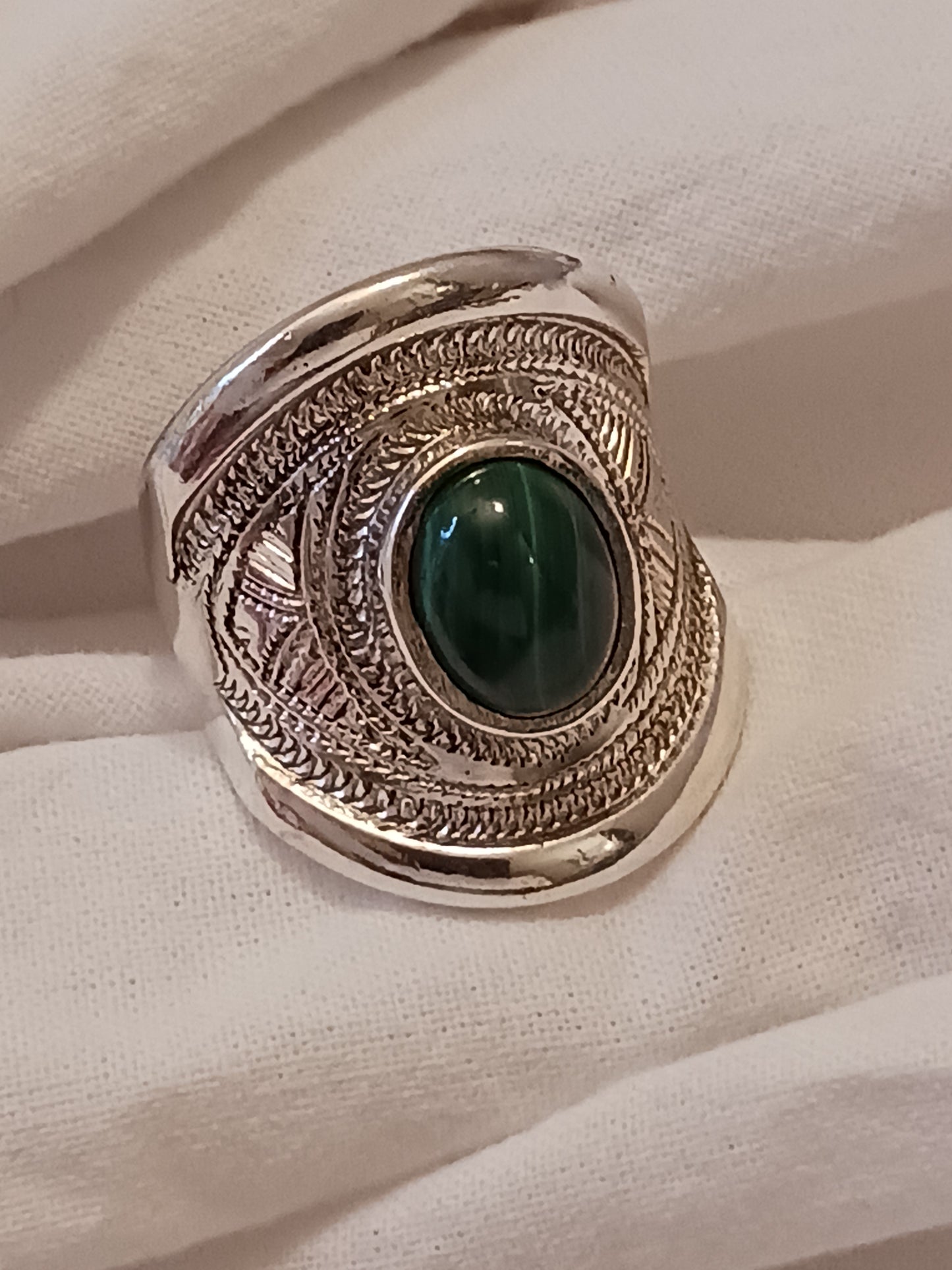 Bague touareg en argent massif