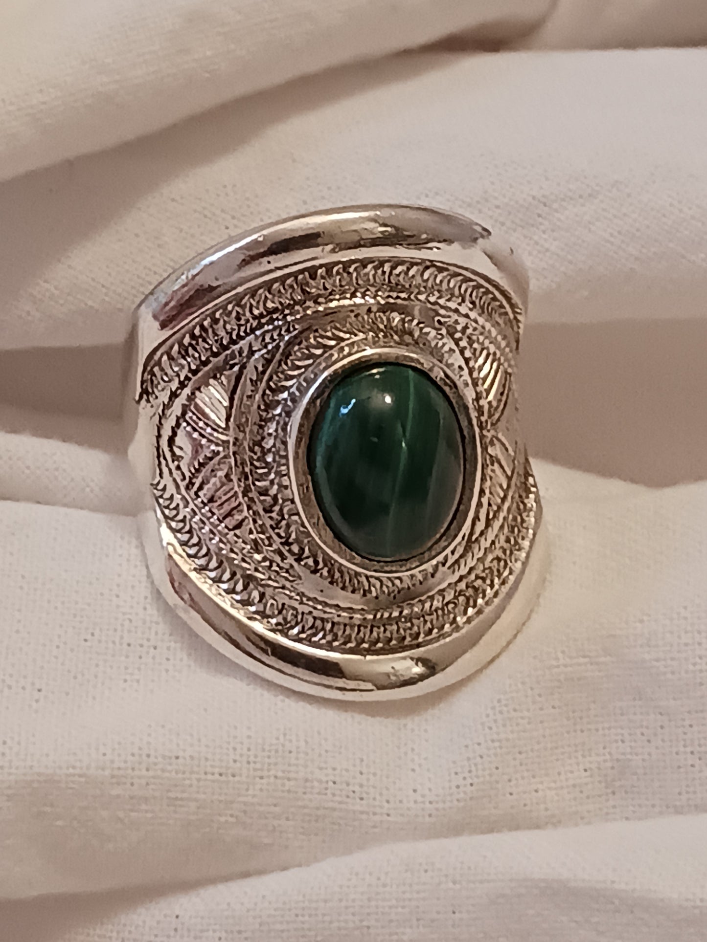 Bague touareg en argent massif