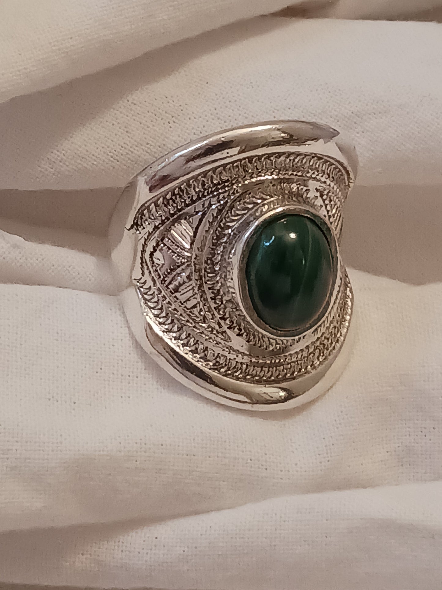 Bague touareg en argent massif