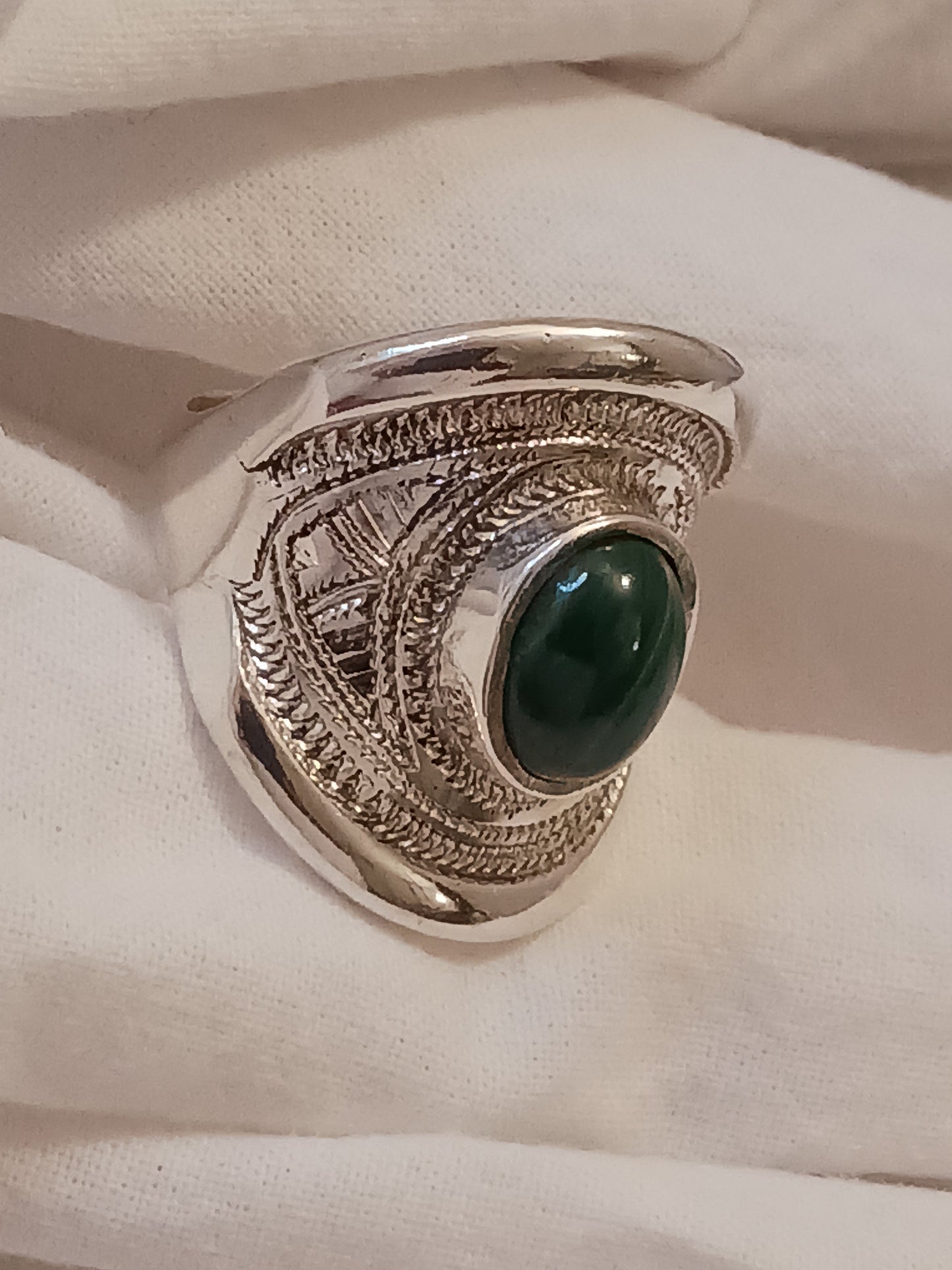 Bague touareg en argent massif