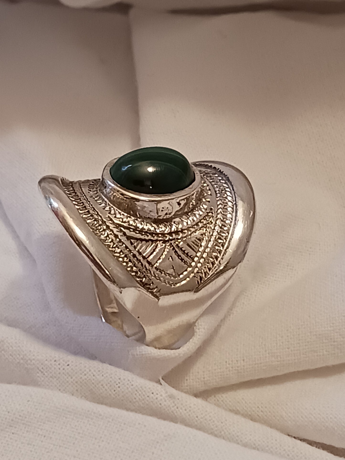 Bague touareg en argent massif