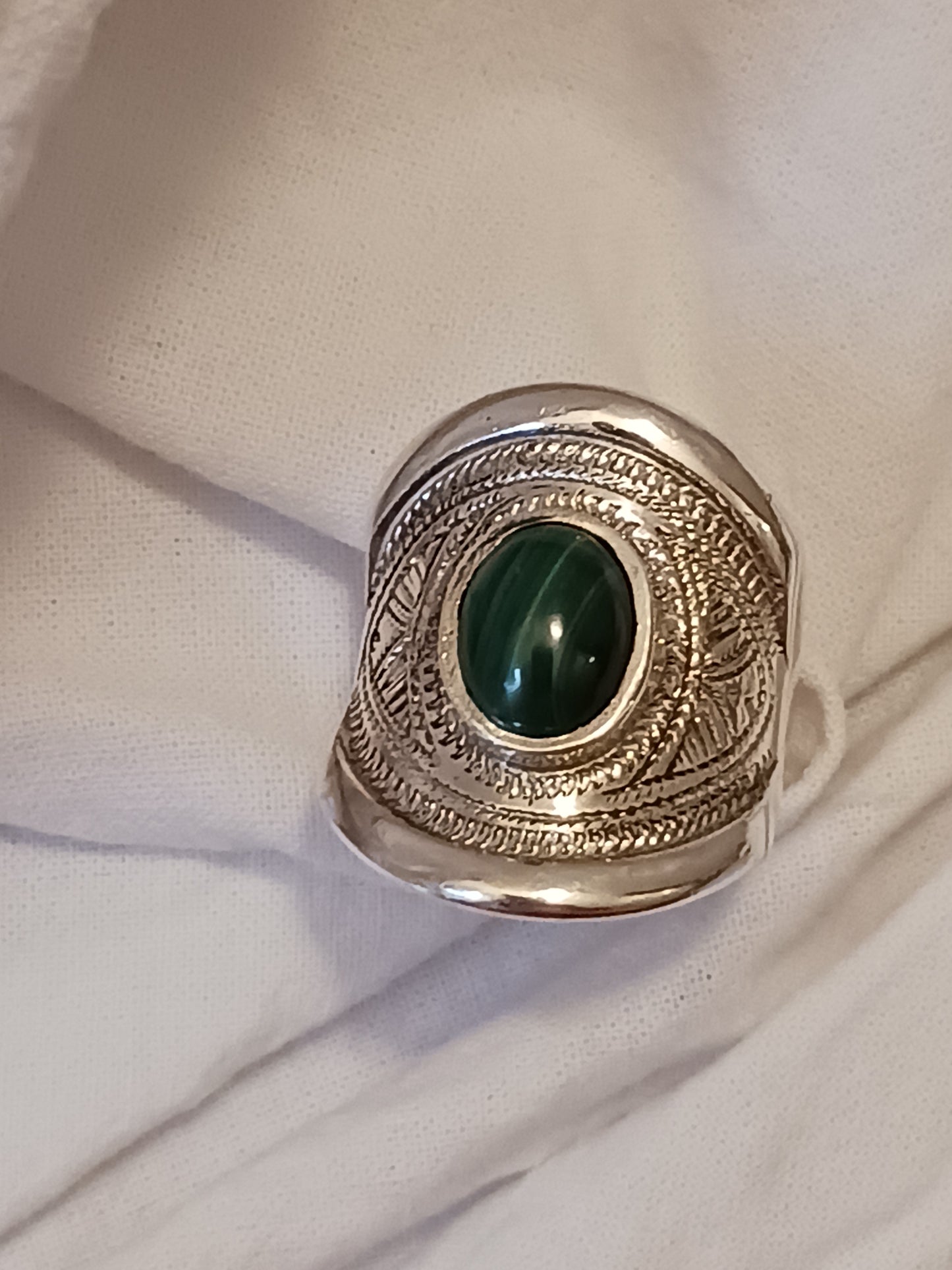 Bague touareg en argent massif