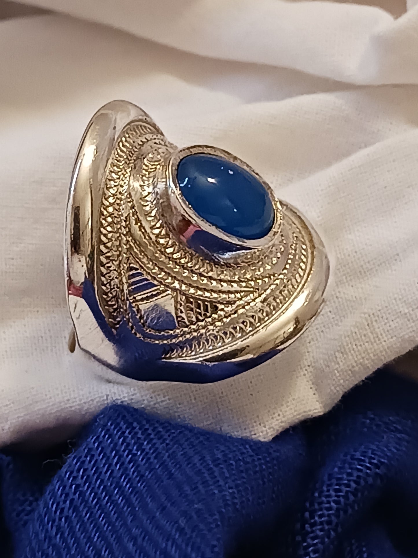 Bague touareg en argent massif