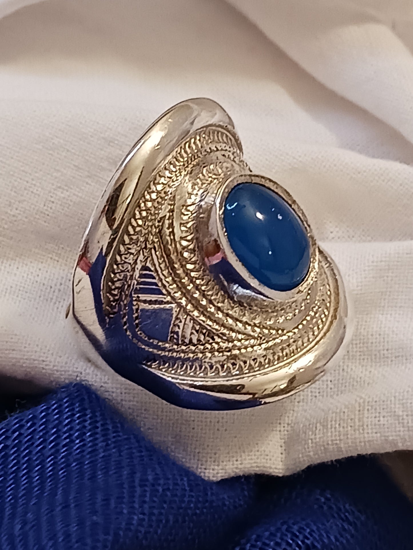 Bague touareg en argent massif