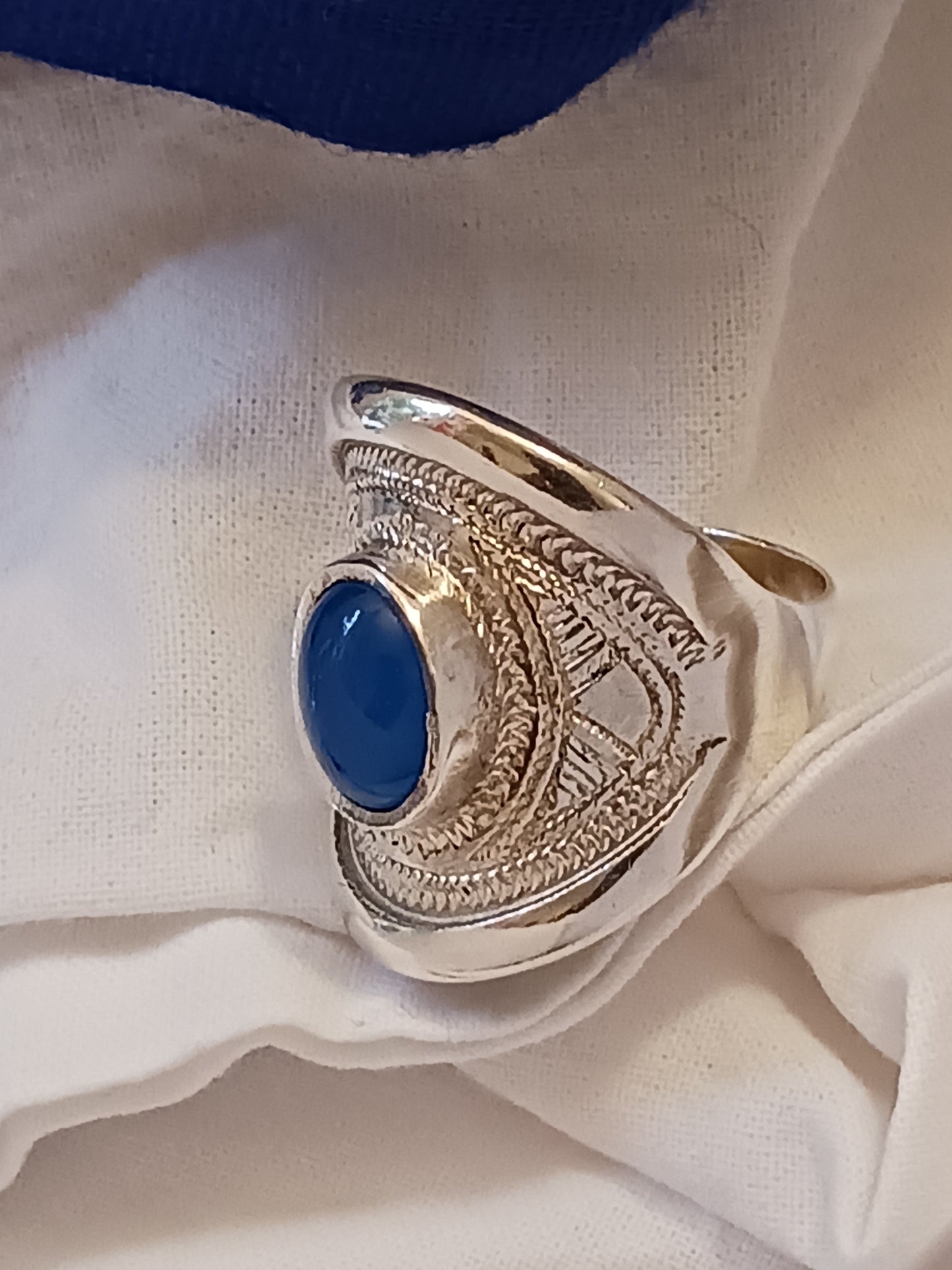 Bague touareg en argent massif