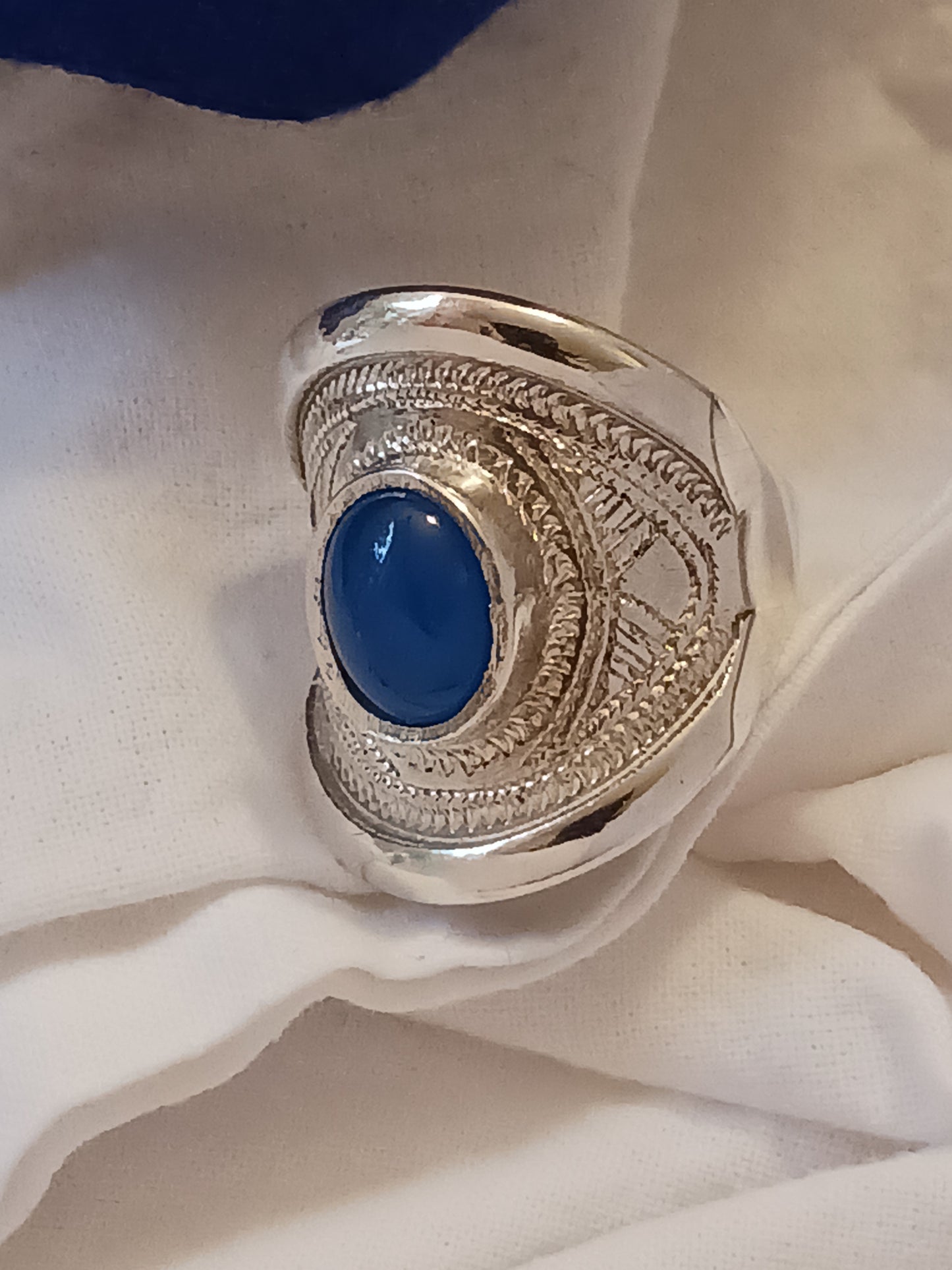 Bague touareg en argent massif