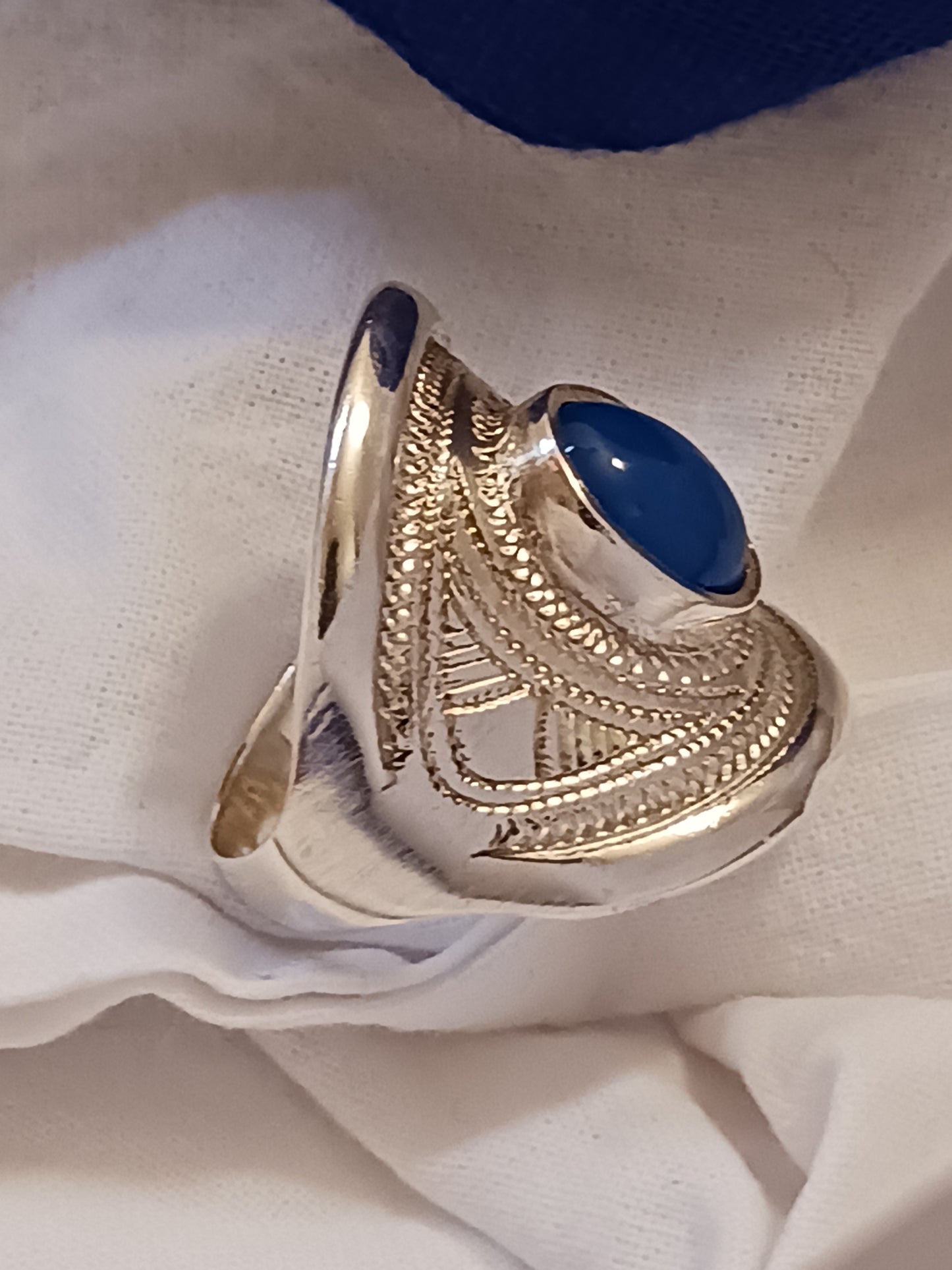 Bague touareg en argent massif