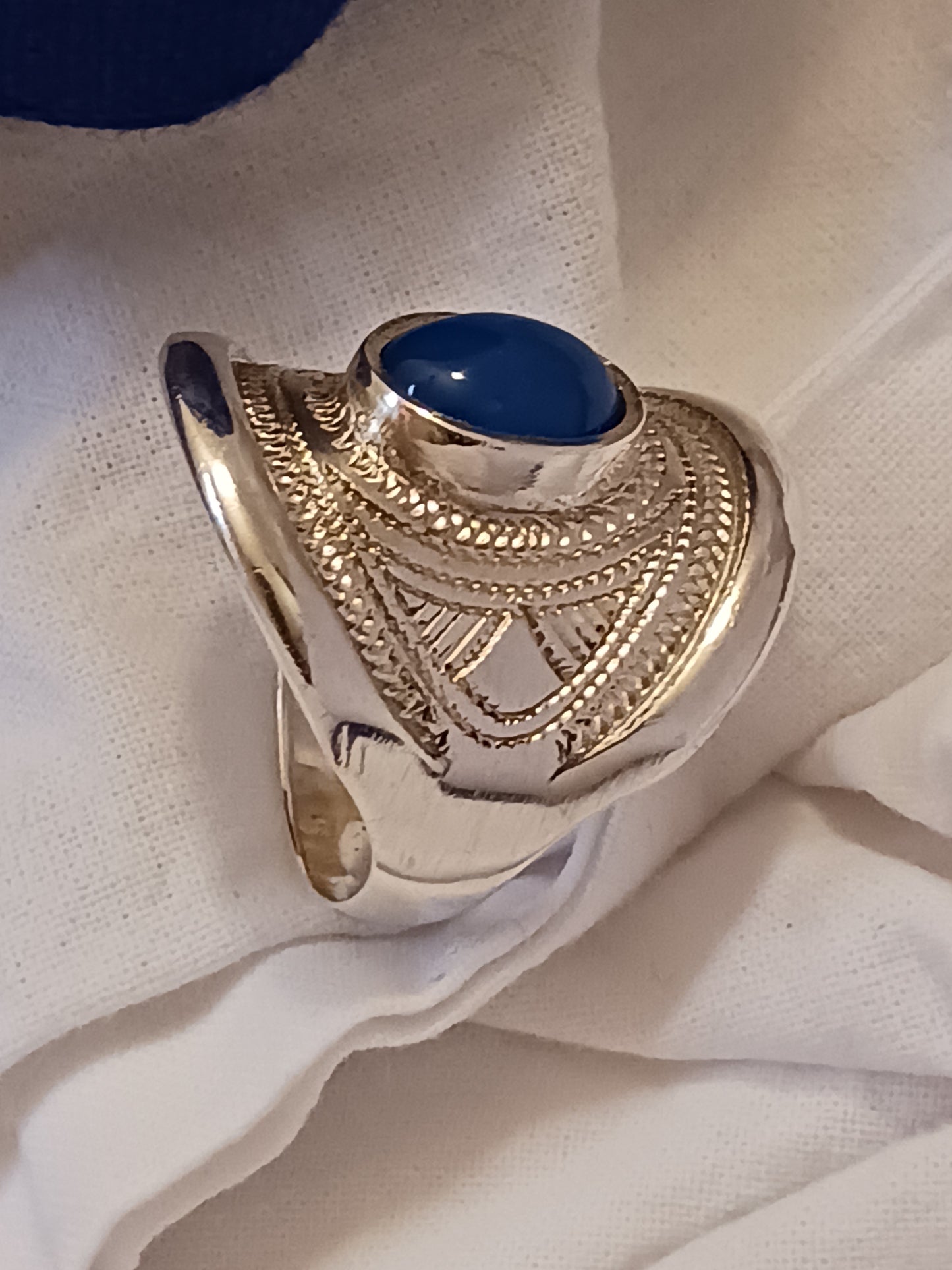 Bague touareg en argent massif
