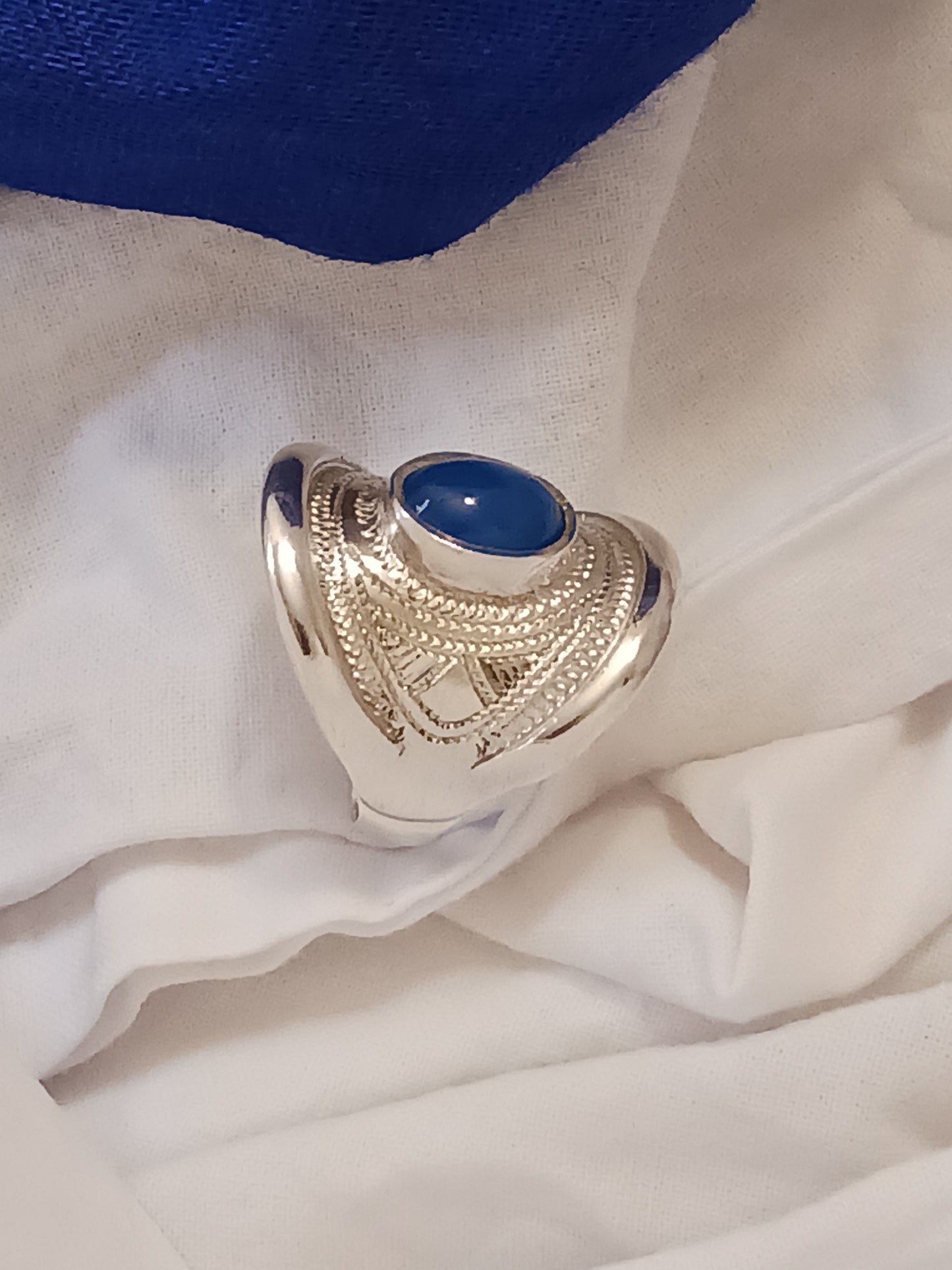 Bague touareg en argent massif