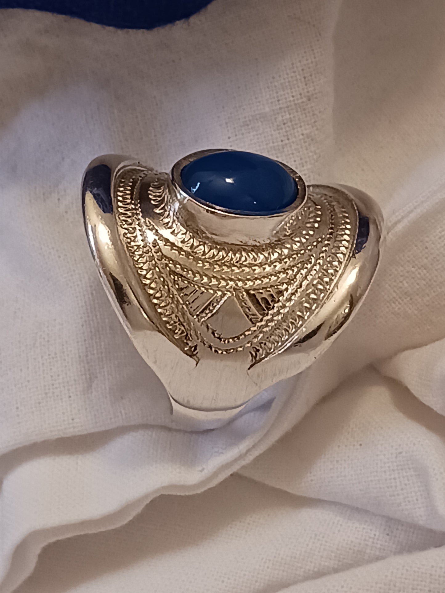 Bague touareg en argent massif