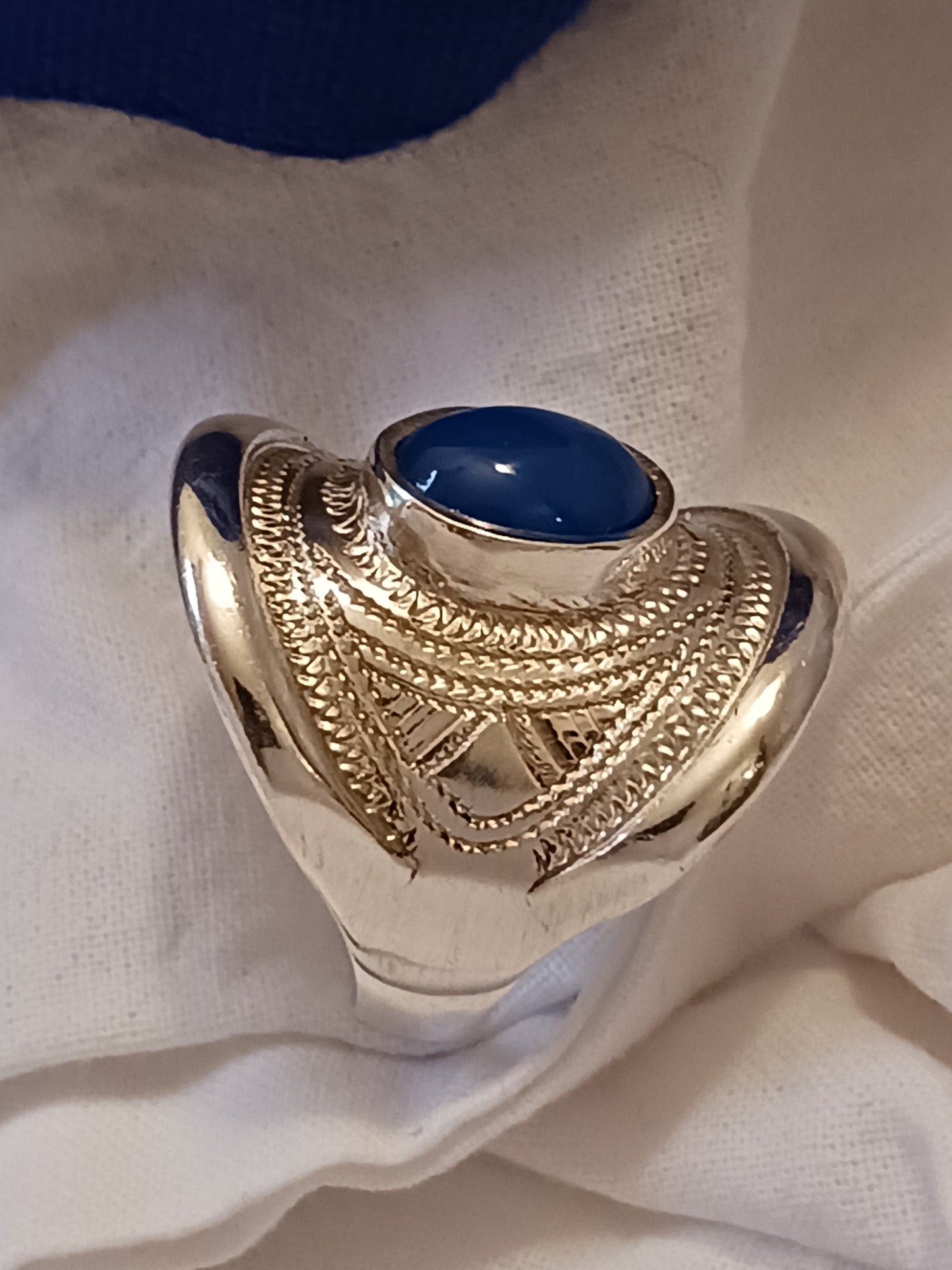 Bague touareg en argent massif