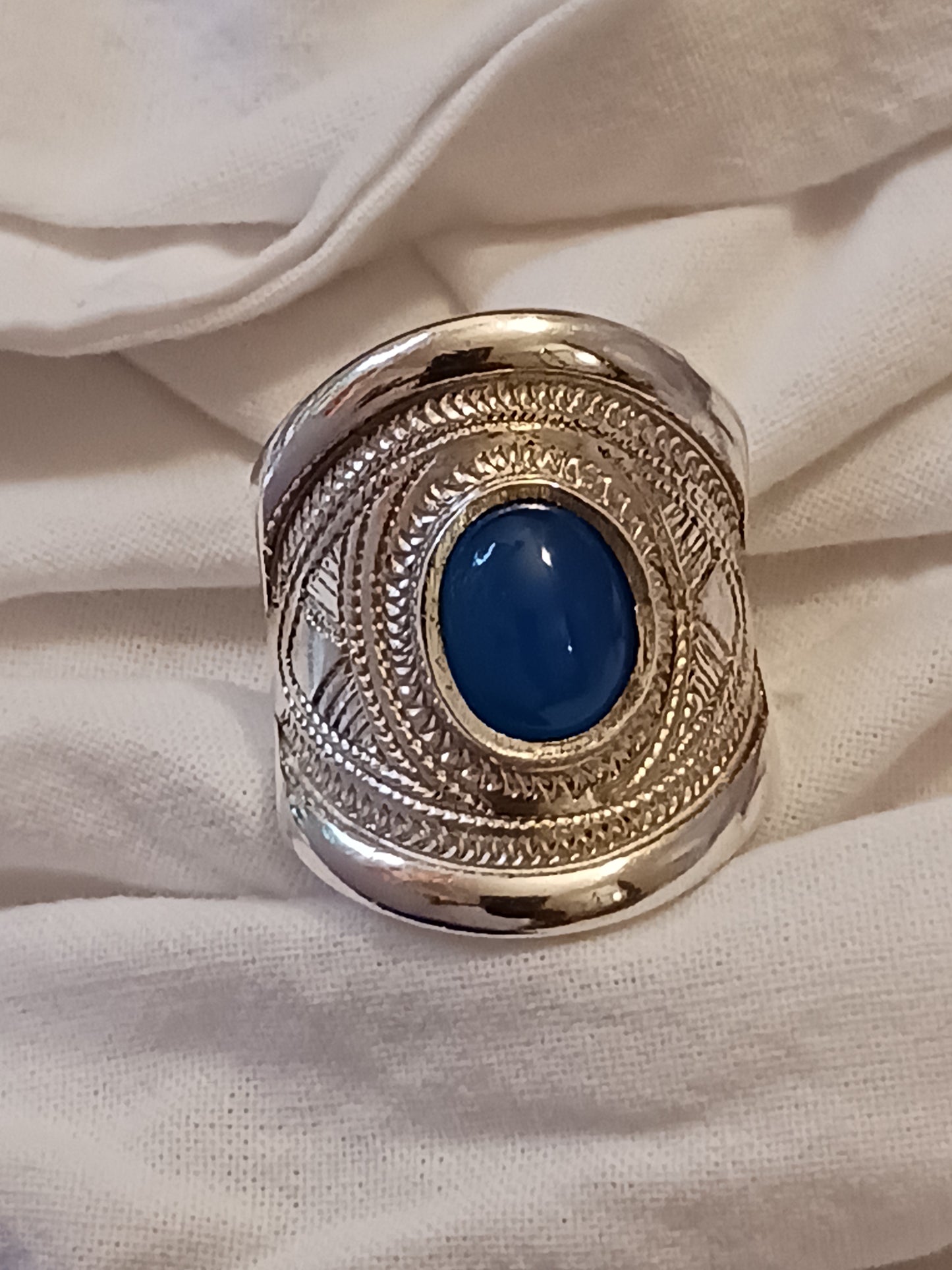 Bague touareg en argent massif