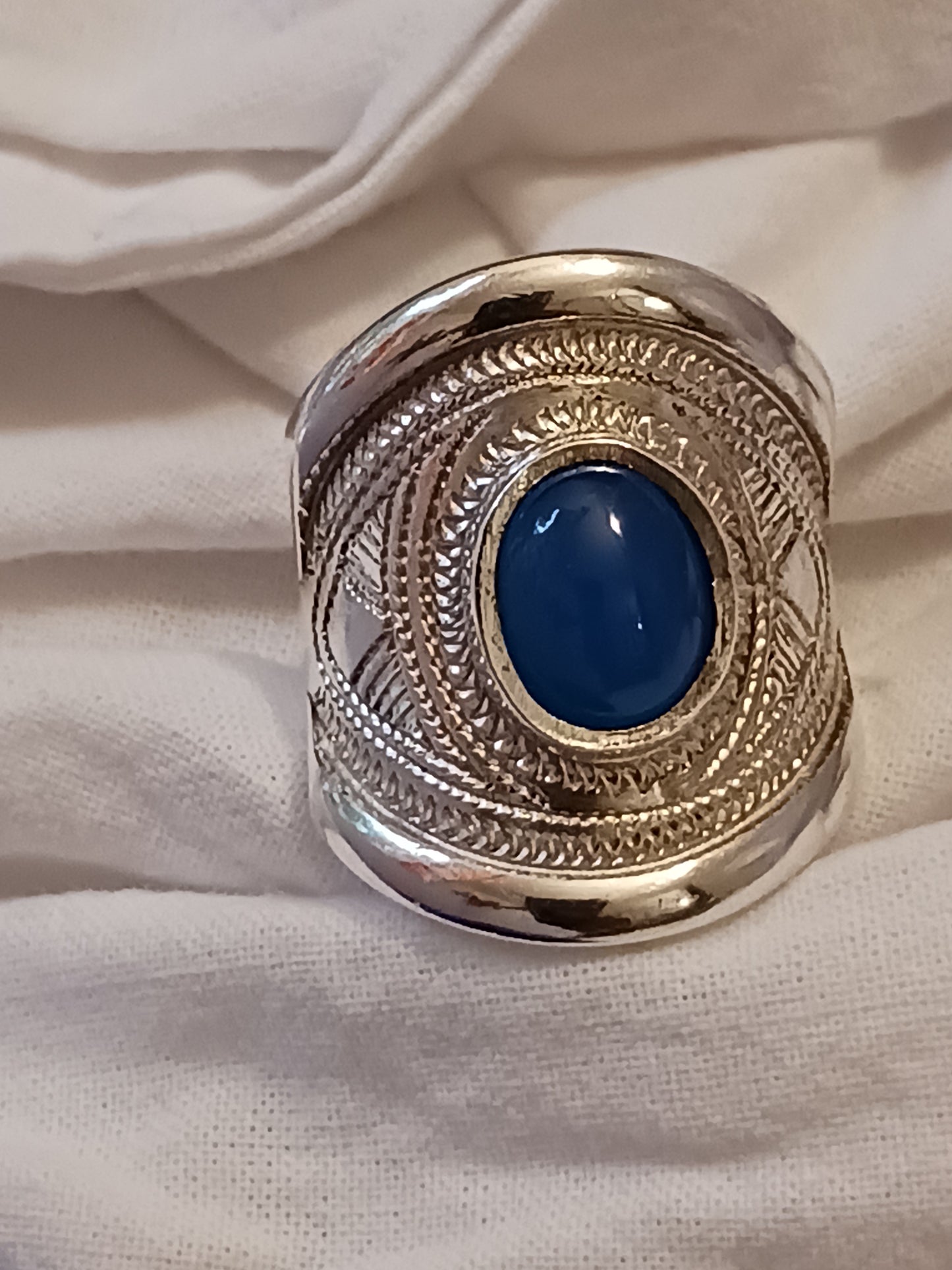 Bague touareg en argent massif